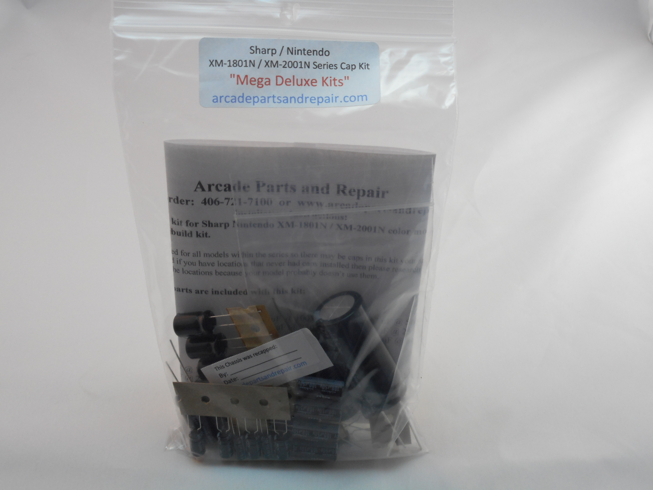 Sharp Nintendo XM-1801N / XM-2001N & Audio Board Cap Kit 105C Nichicon W/ 2 Filter Caps