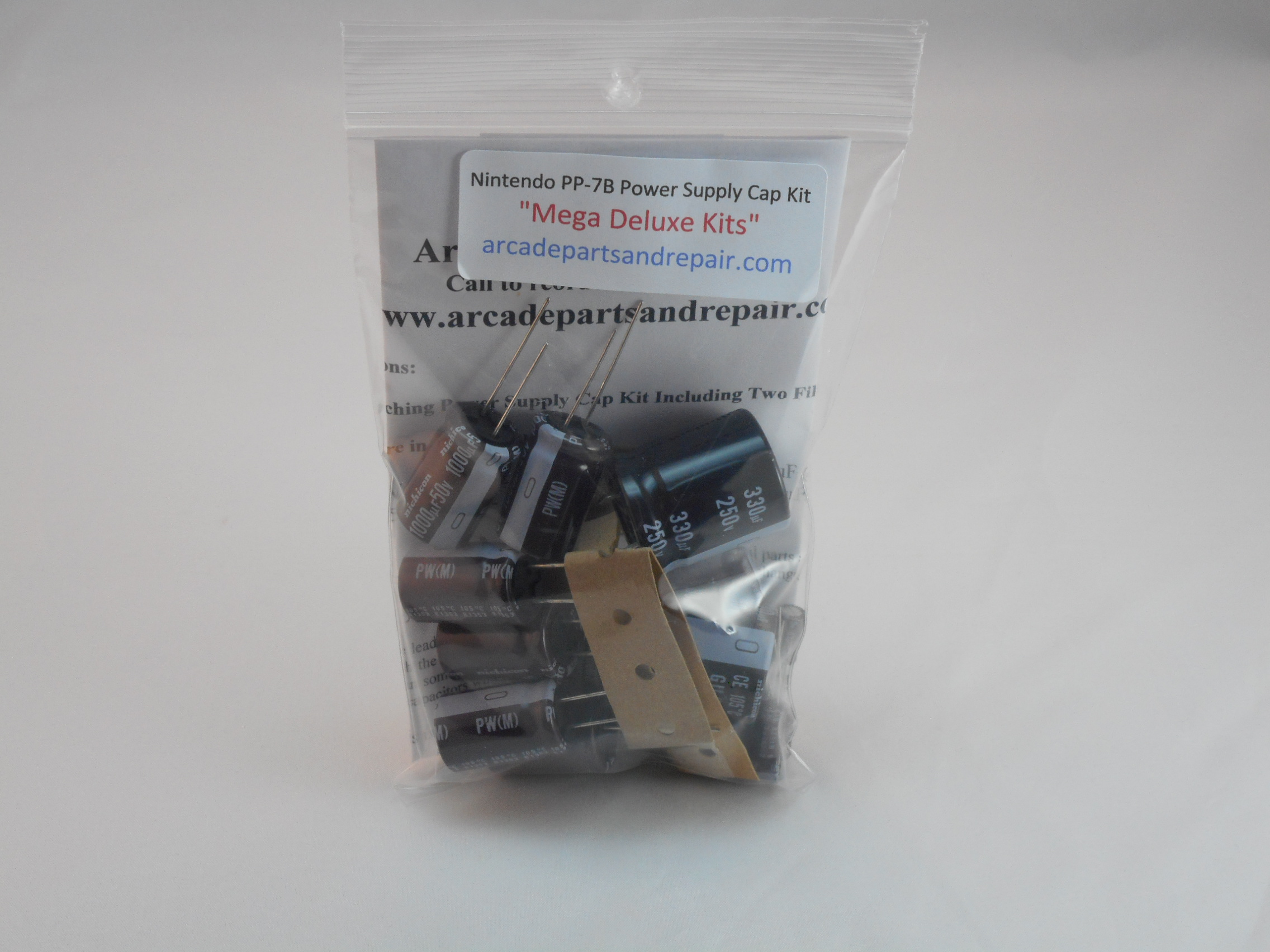 Nintendo PP-7B Power Supply Cap Kit Including 2 Filter Caps 105C Nichicon