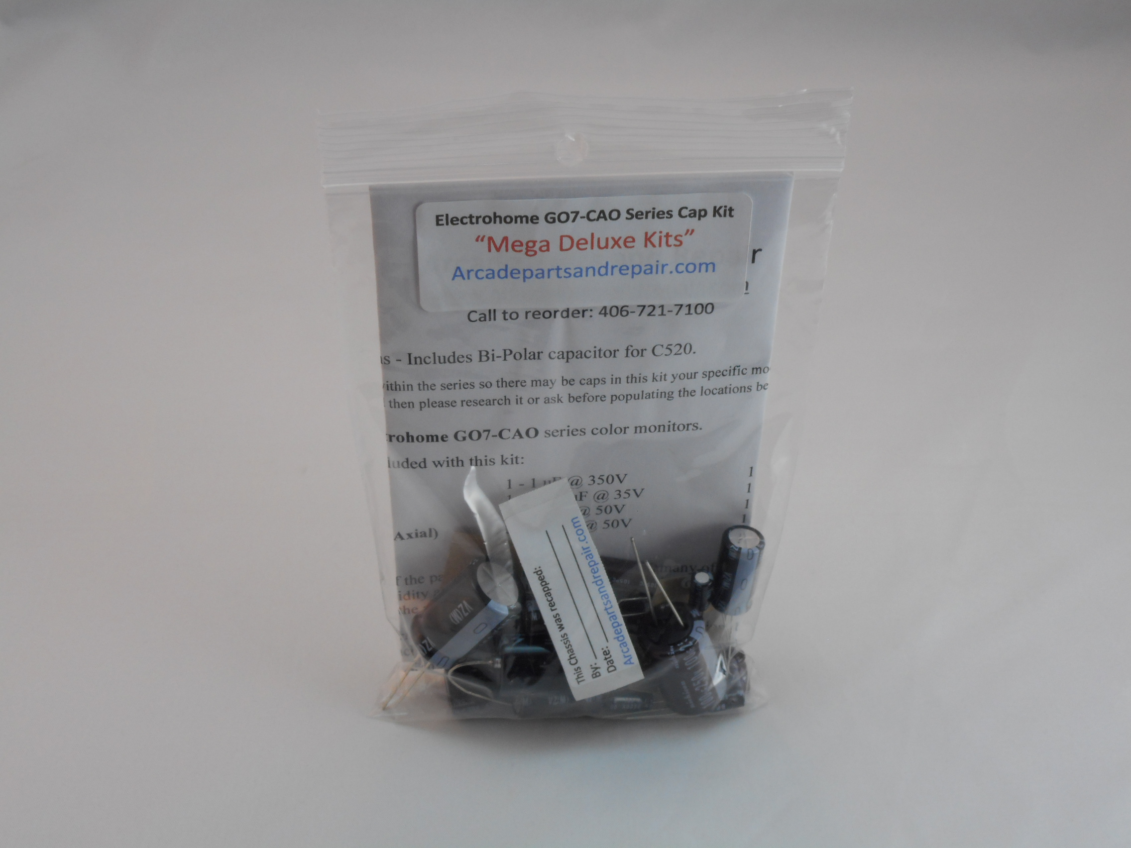 Electrohome G07-CAO Monitor Cap Kit 105C Nichicon