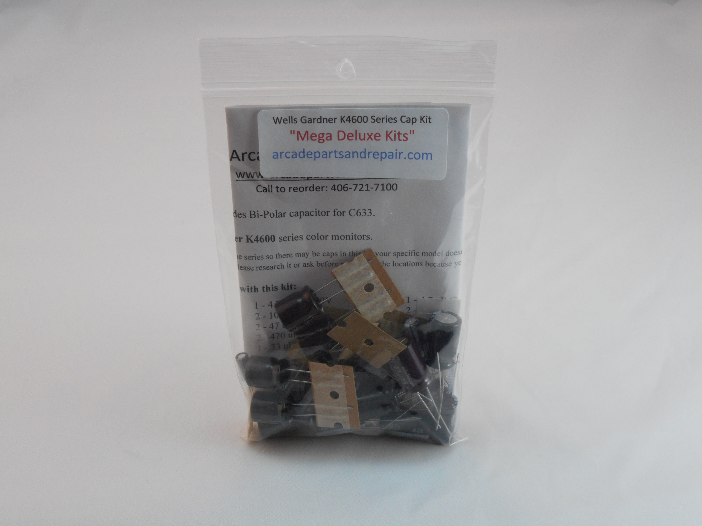 Wells Gardner K4600 Series Cap Kit 105C Nichicon