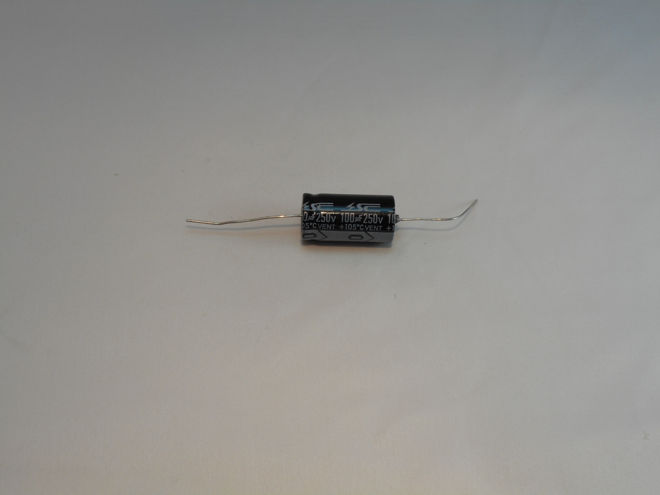 100uF 250V Axial Capacitor 105C