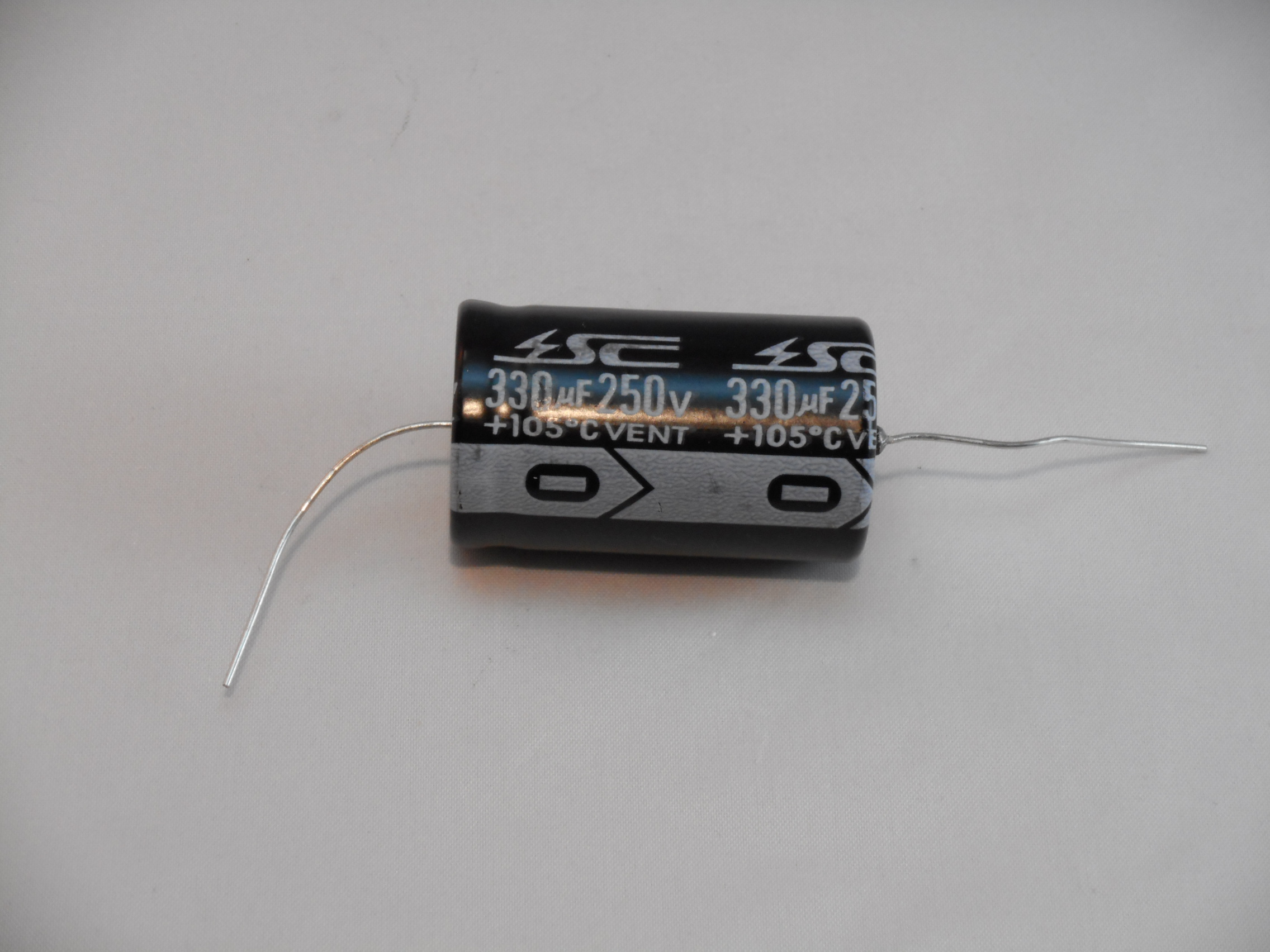 330uF 250V Axial Capacitor 105C