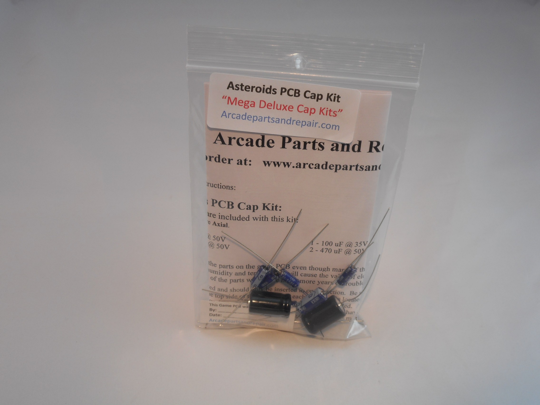 Atari Asteroids PCB Complete Cap Kit Nichicon