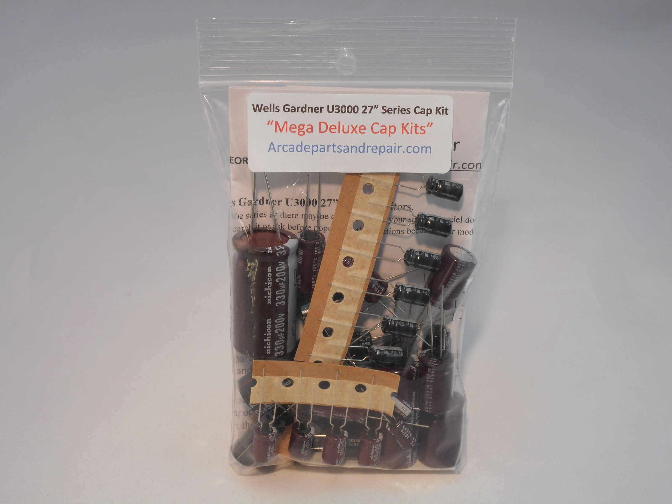 Wells Gardner U3000 Series 27" Monitor Cap Kit 105C Nichicon