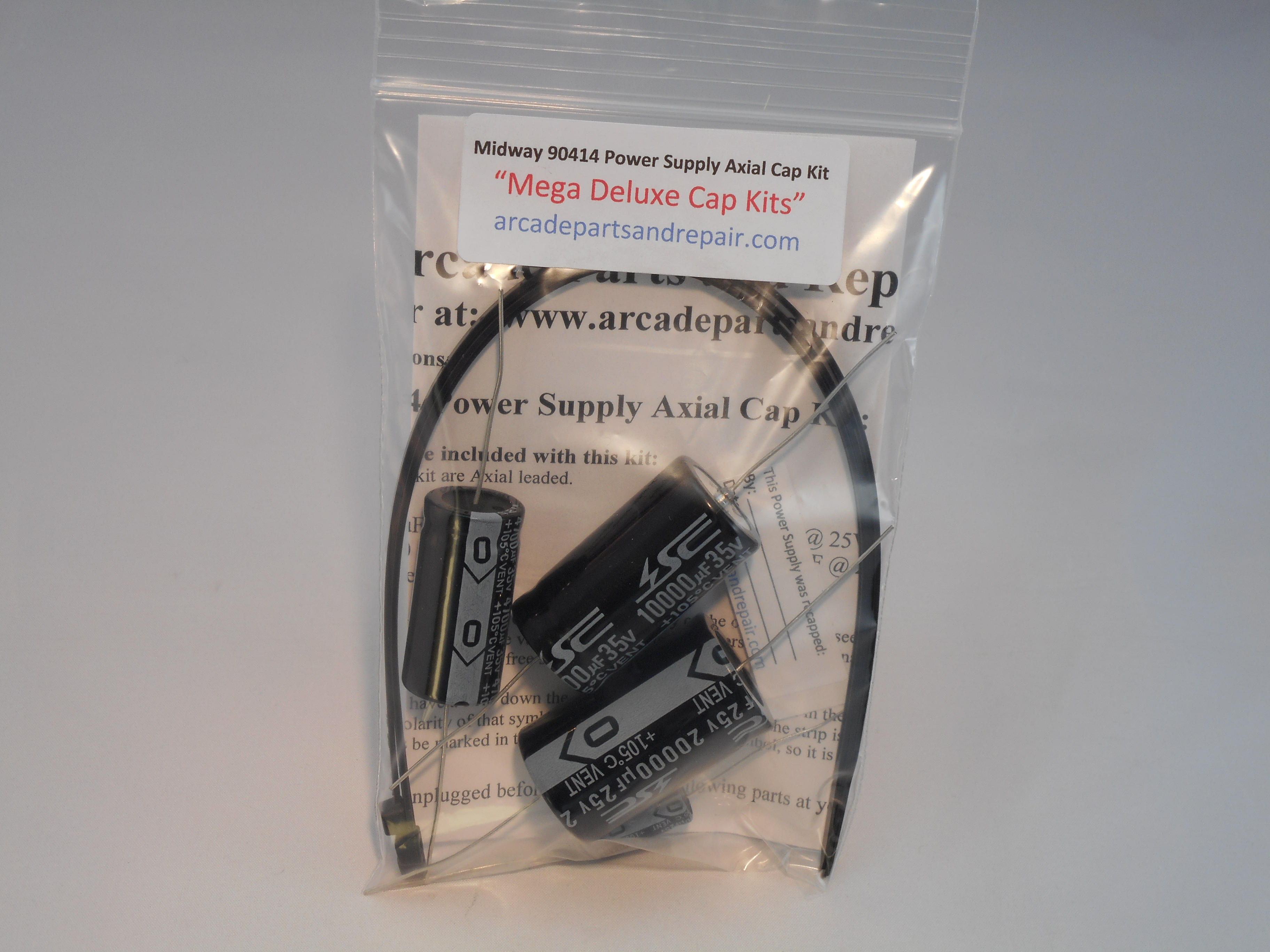 Midway 90414 Power Supply 105C Axial Cap Kit