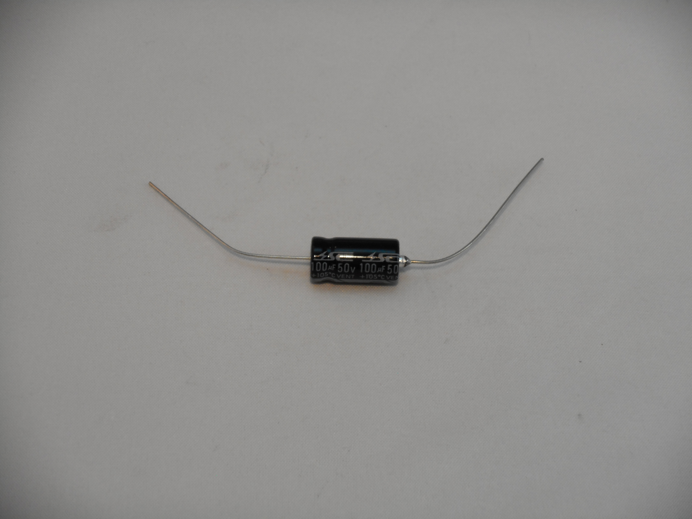 100uF 50V Axial Capacitor 105C