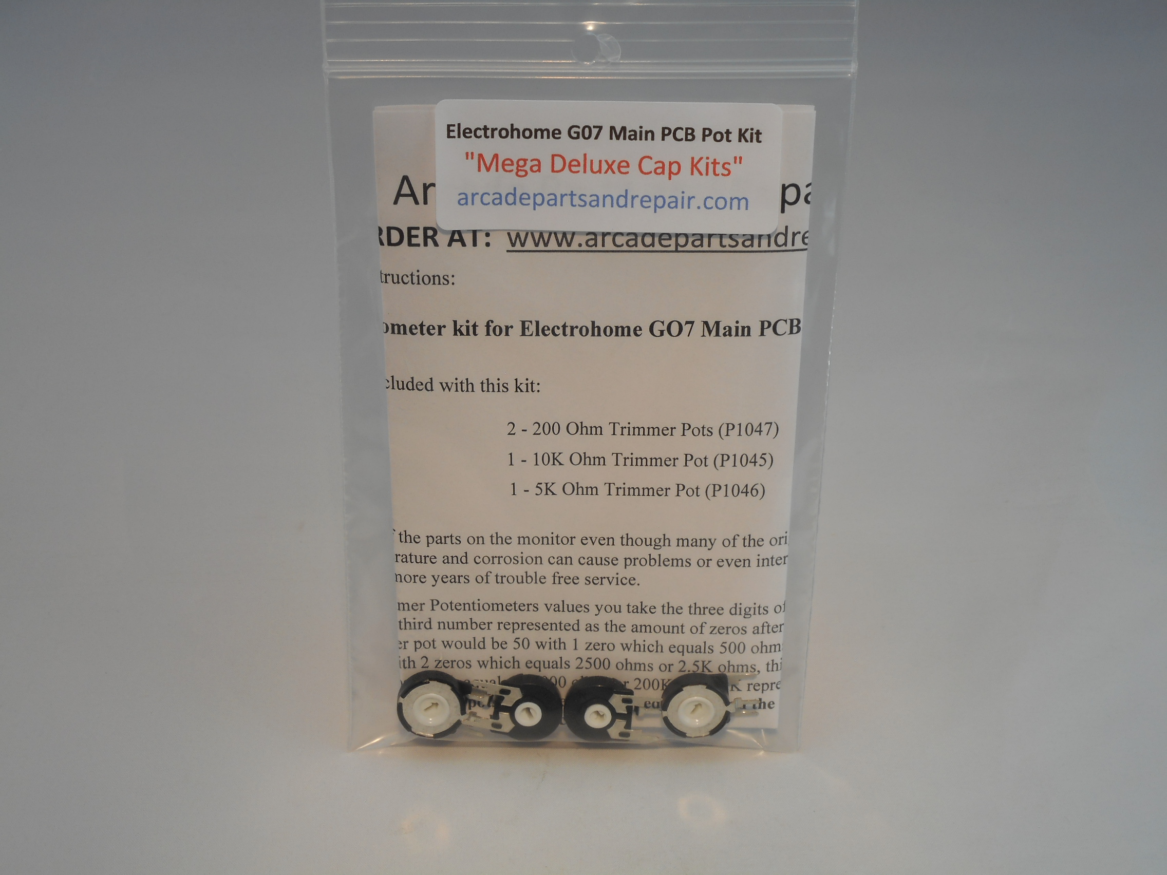 Electrohome G07 Main PCB Trimmer Pot Kit