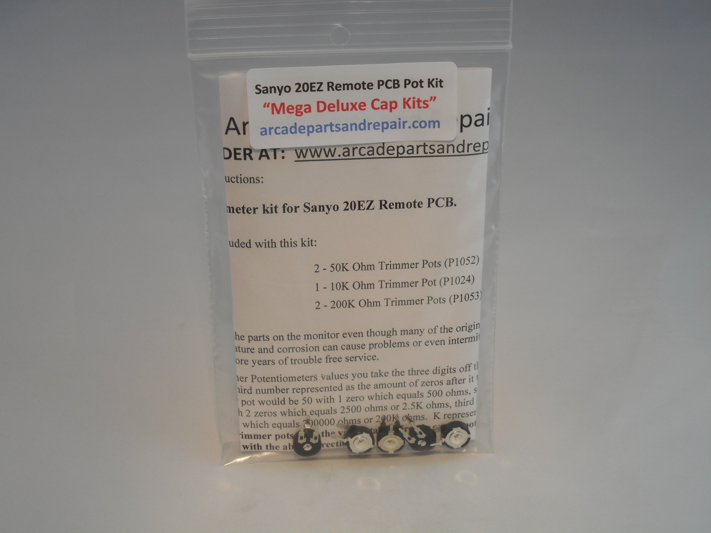 Sanyo 20EZ Remote PCB Trimmer Pot Kit