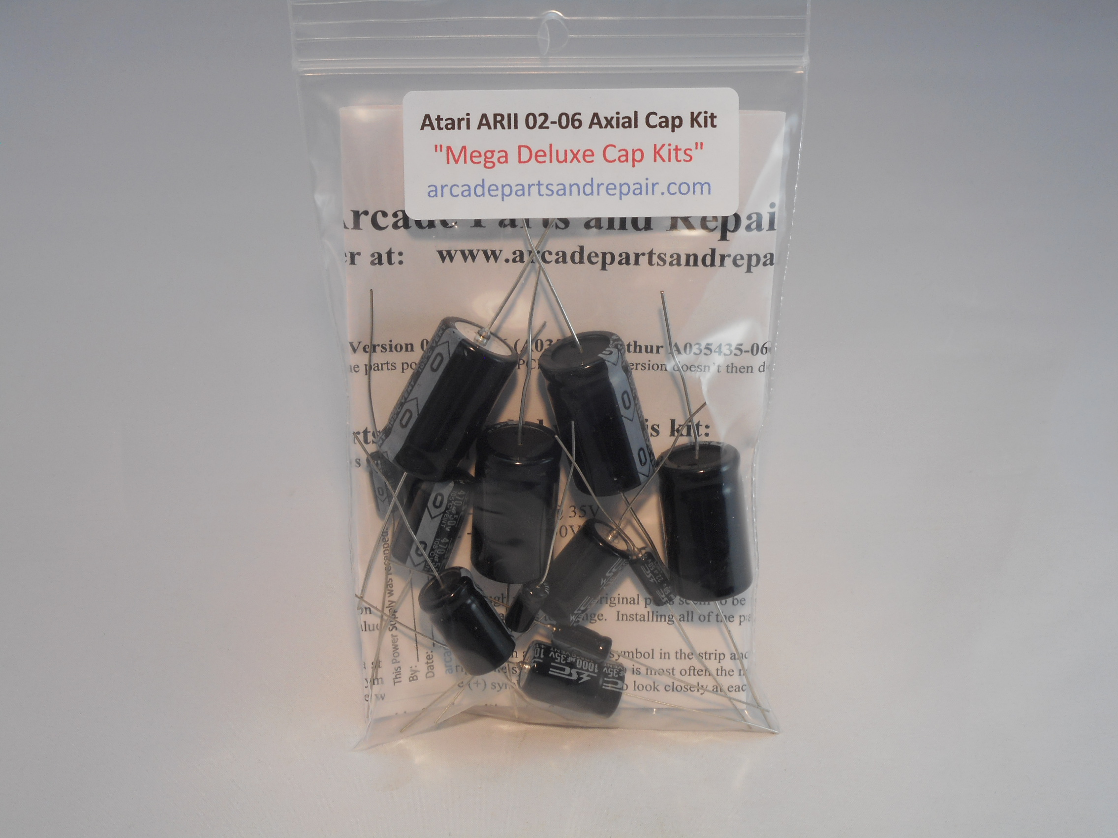 Atari Audio Regulator 2 A035435-02 Thru A035435-06 105c Axial Cap Kit