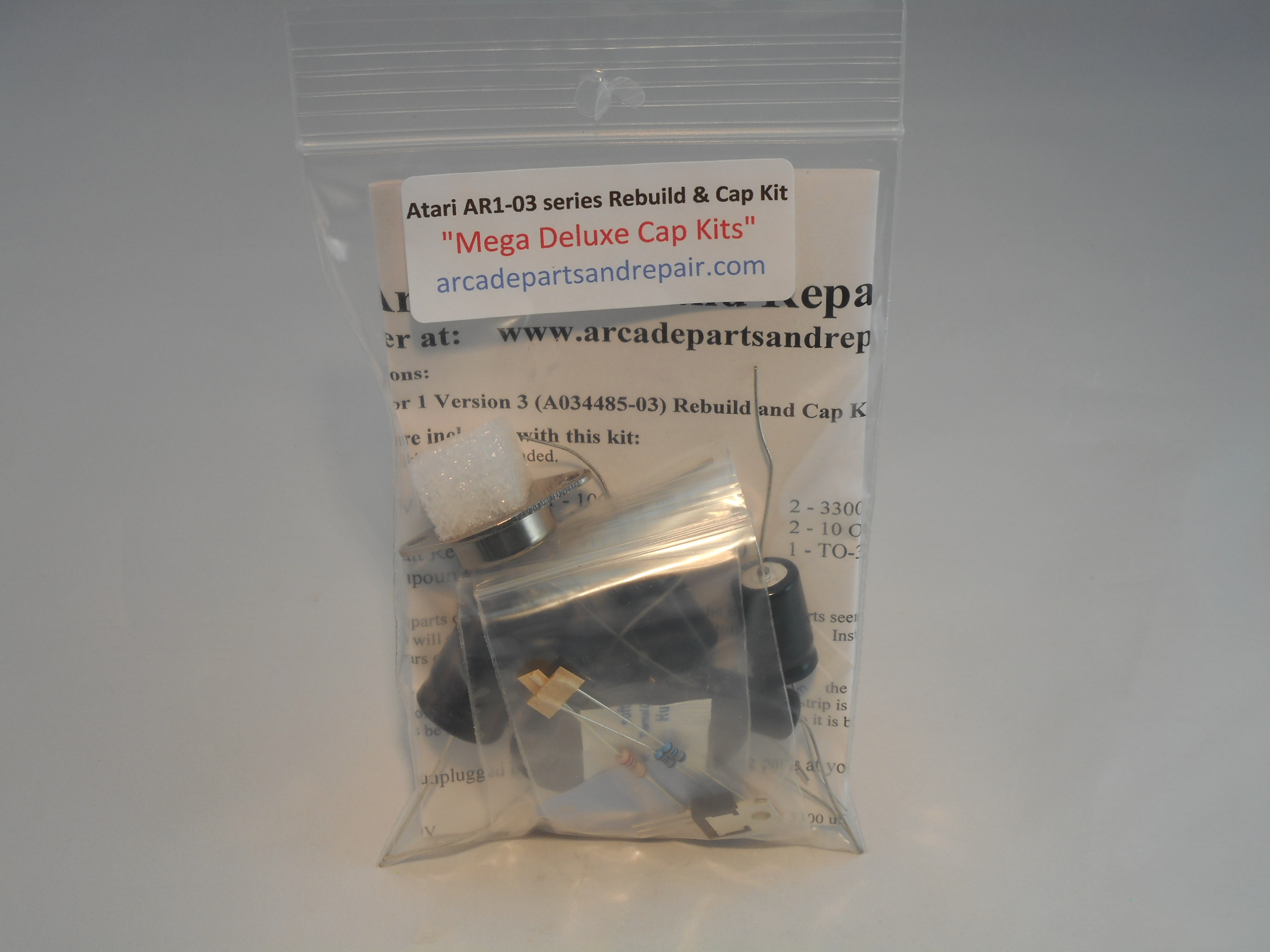 Atari Audio Regulator 1 A034485-03 Rebuild & 105c Axial Cap Kit