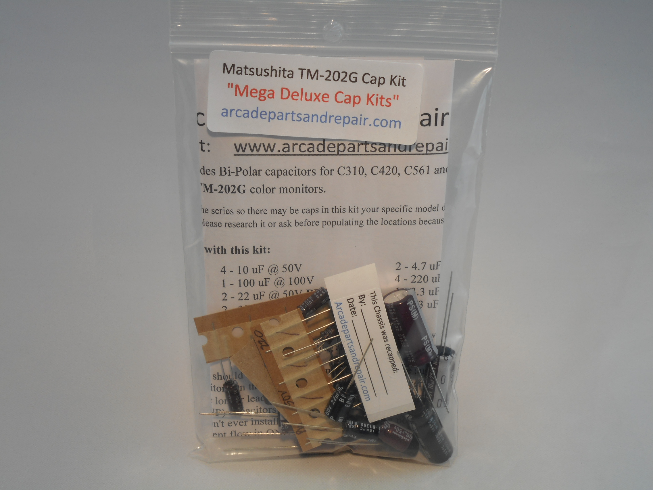 Matsushita TM-202G Monitor Cap Kit 105C Nichicon