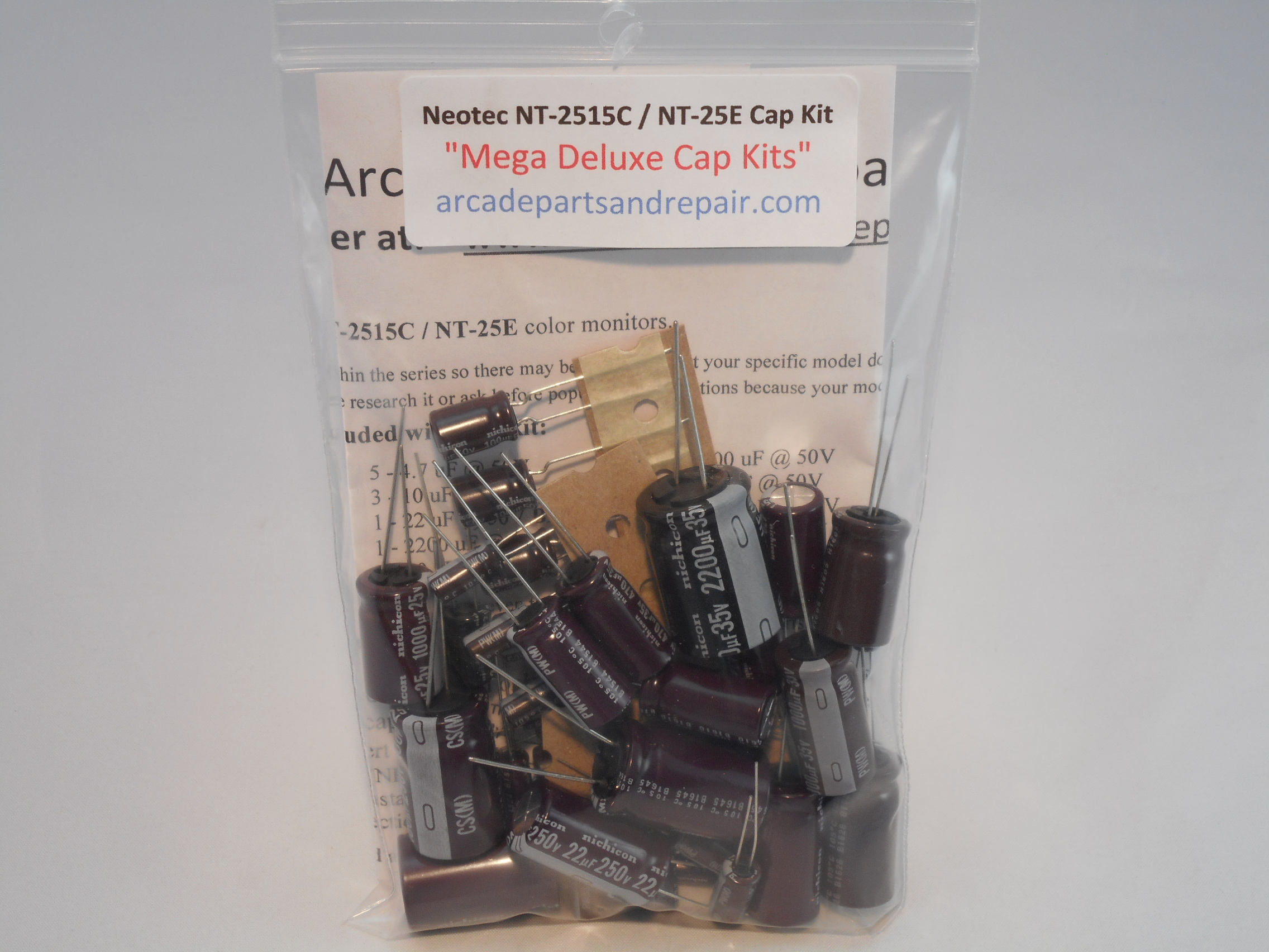 Neotec NT-2515C / NT-25E Monitor Cap Kit 105C Nichicon