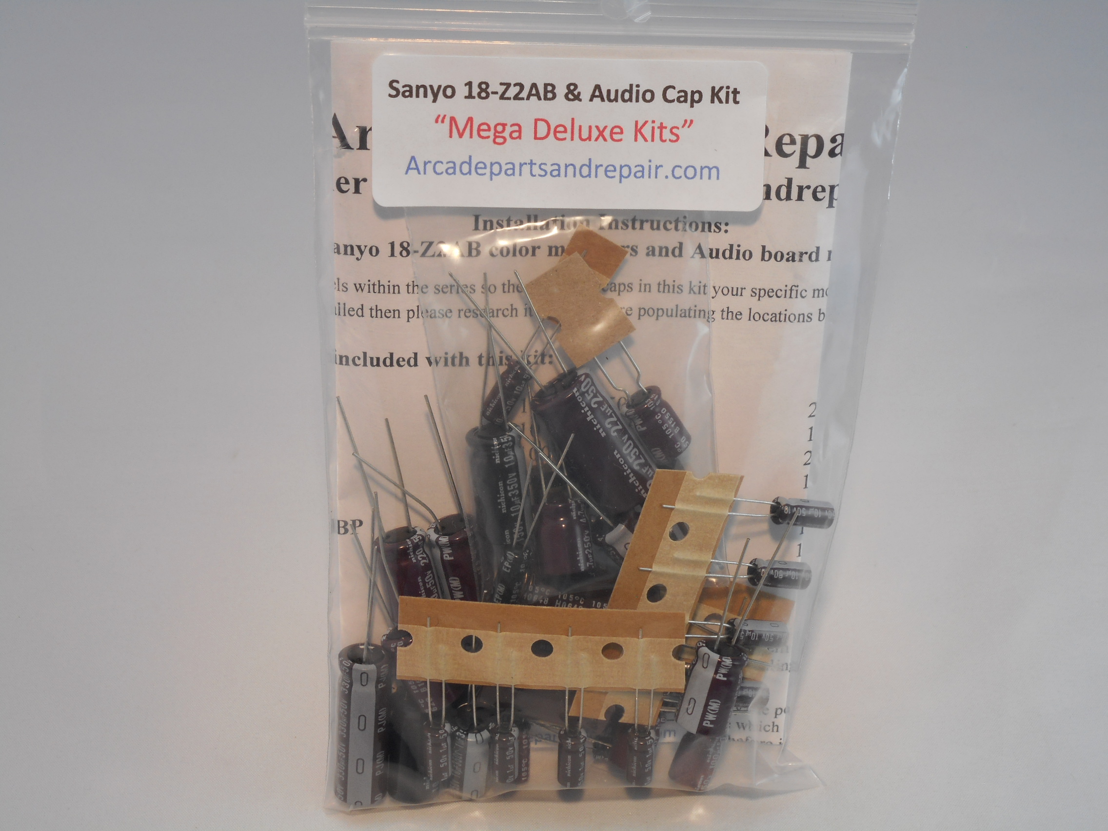 Sanyo 18-Z2AB & Audio Board Cap Kit 105C Nichicon