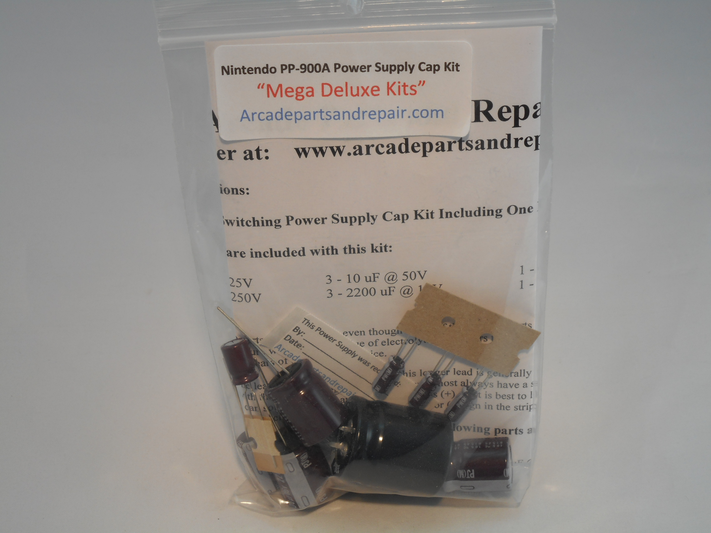 Nintendo PP-900A Power Supply Cap Kit Including The Filter Cap 105C Nichicon