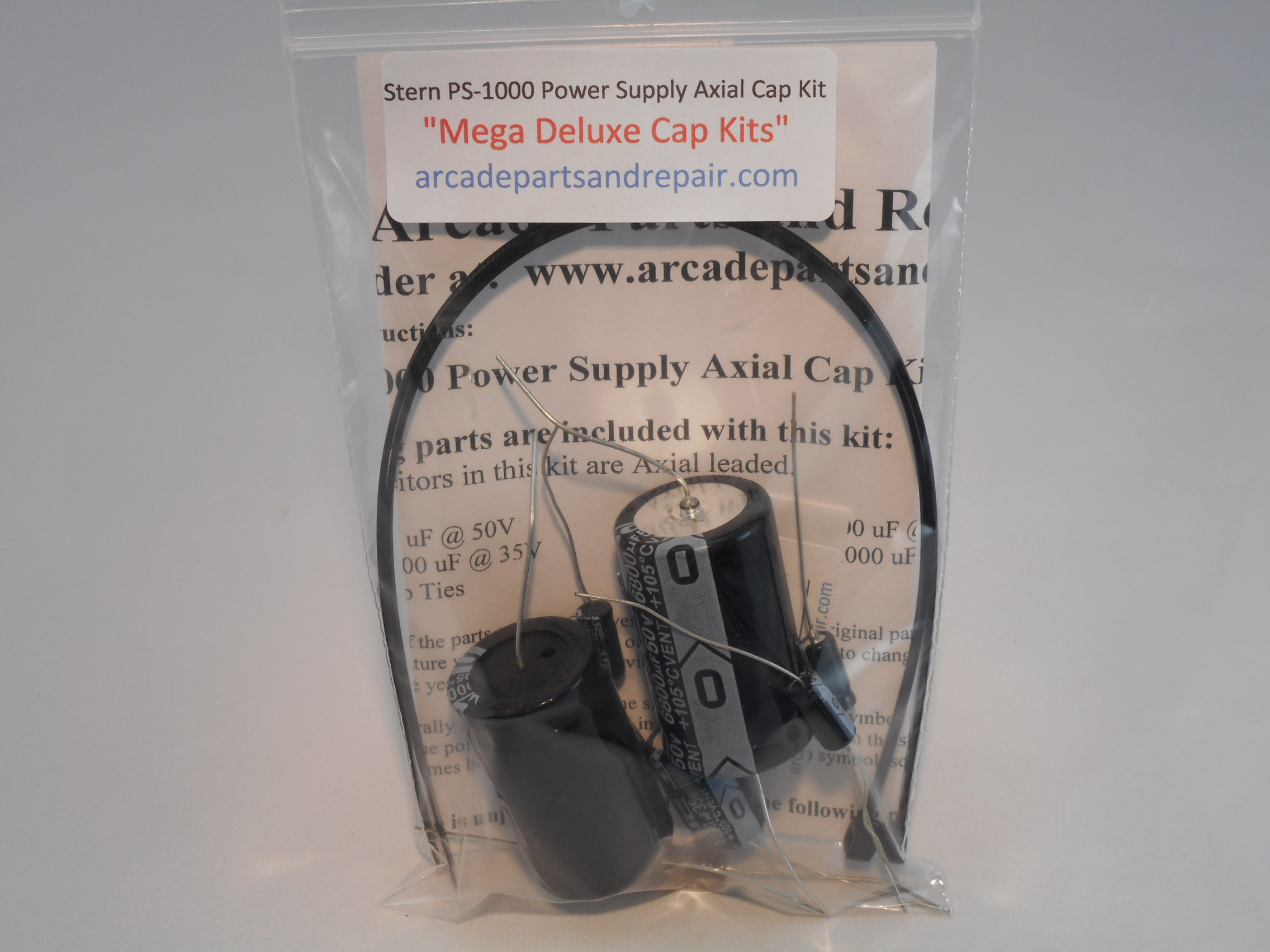 Stern PS-1000 Power Supply 105c Axial Cap Kit