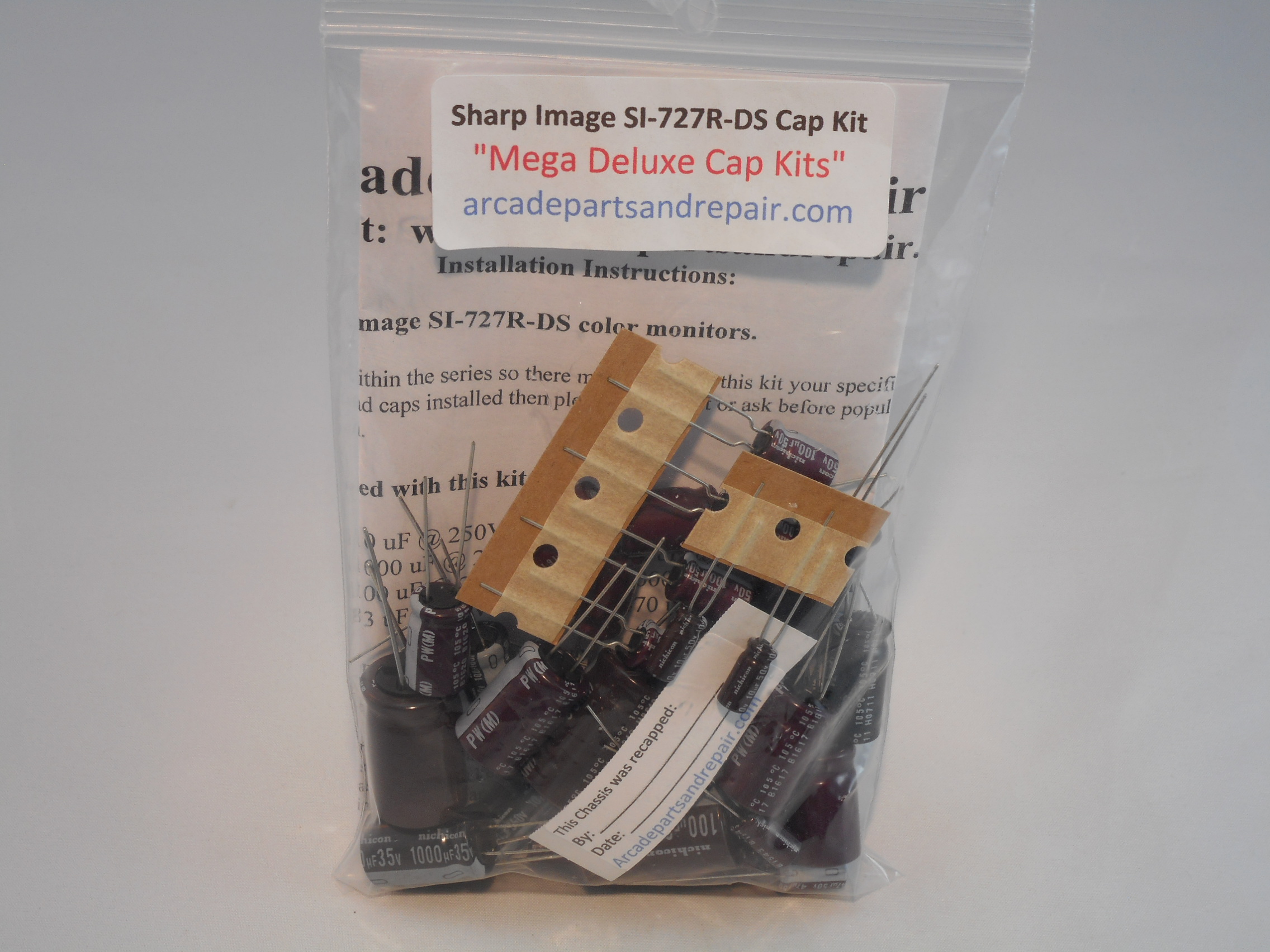 Sharp Image SI-727R-DS Monitor Cap Kit 105C Nichicon