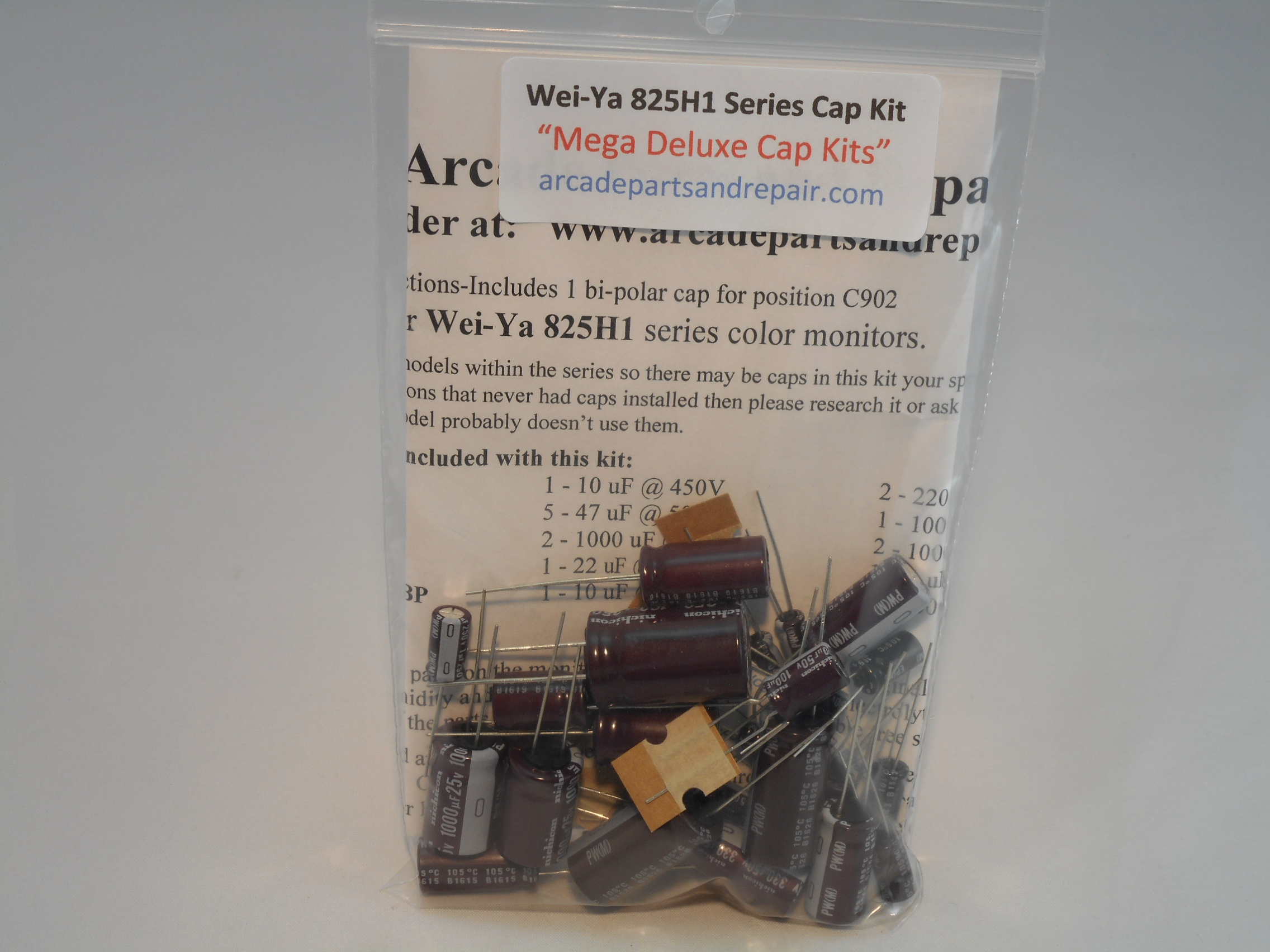 Wei-Ya 825H1 Monitor Cap Kit 105C Nichicon