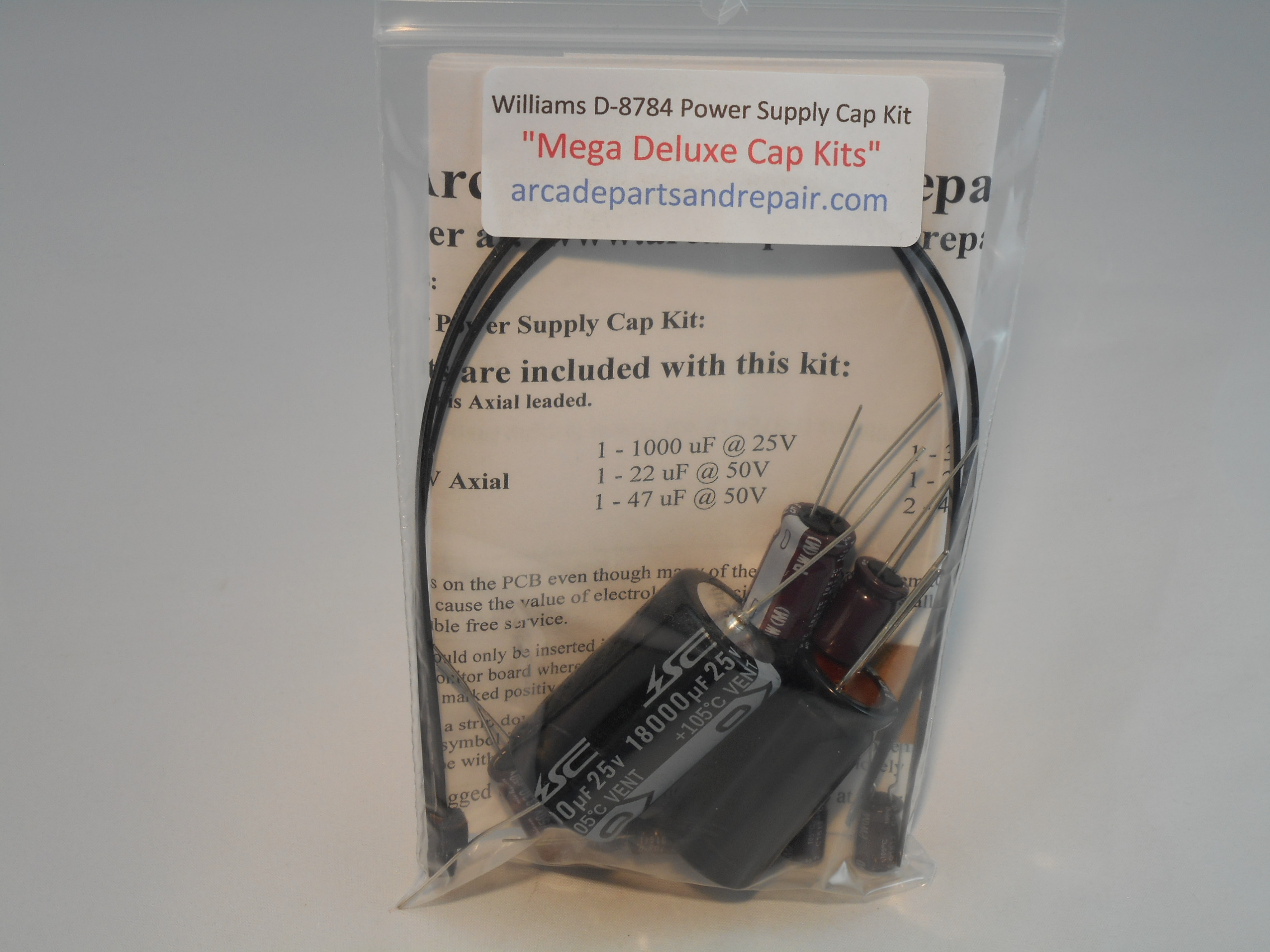 Williams D-8784 5773-09679-00 Power Supply 105C Cap Kit