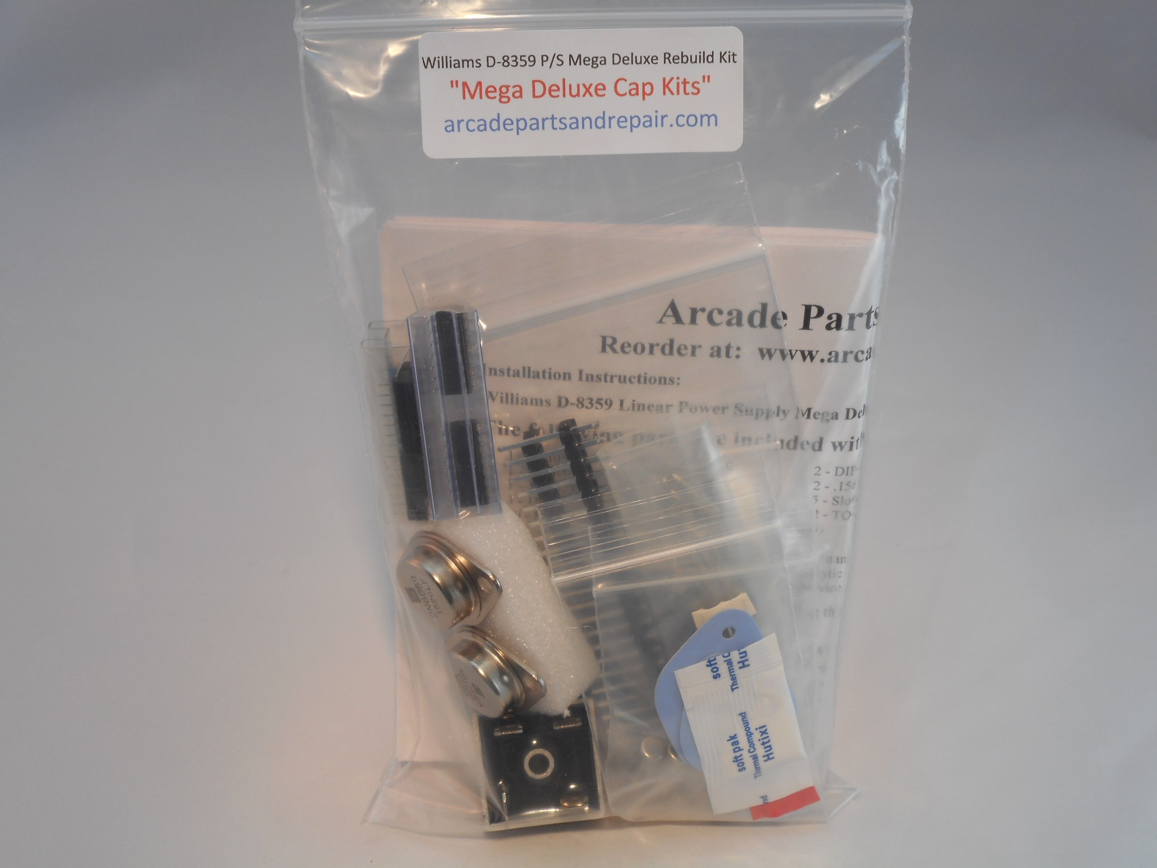 Williams D-8359 Mega Deluxe Power Supply Rebuild Kit