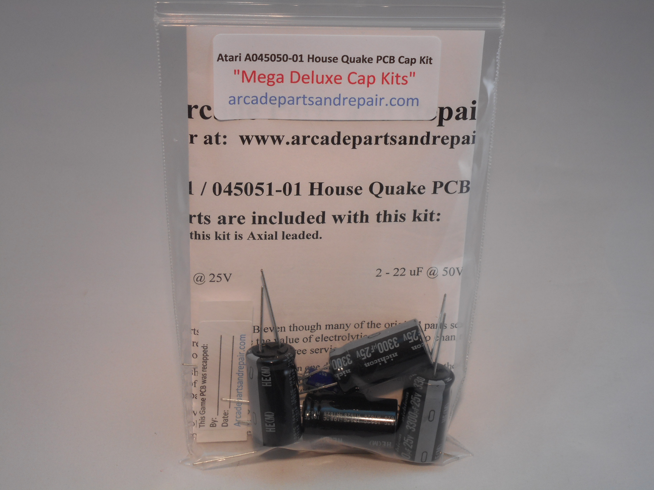 Atari House Quake A045050-01 PCB 105C Cap Kit