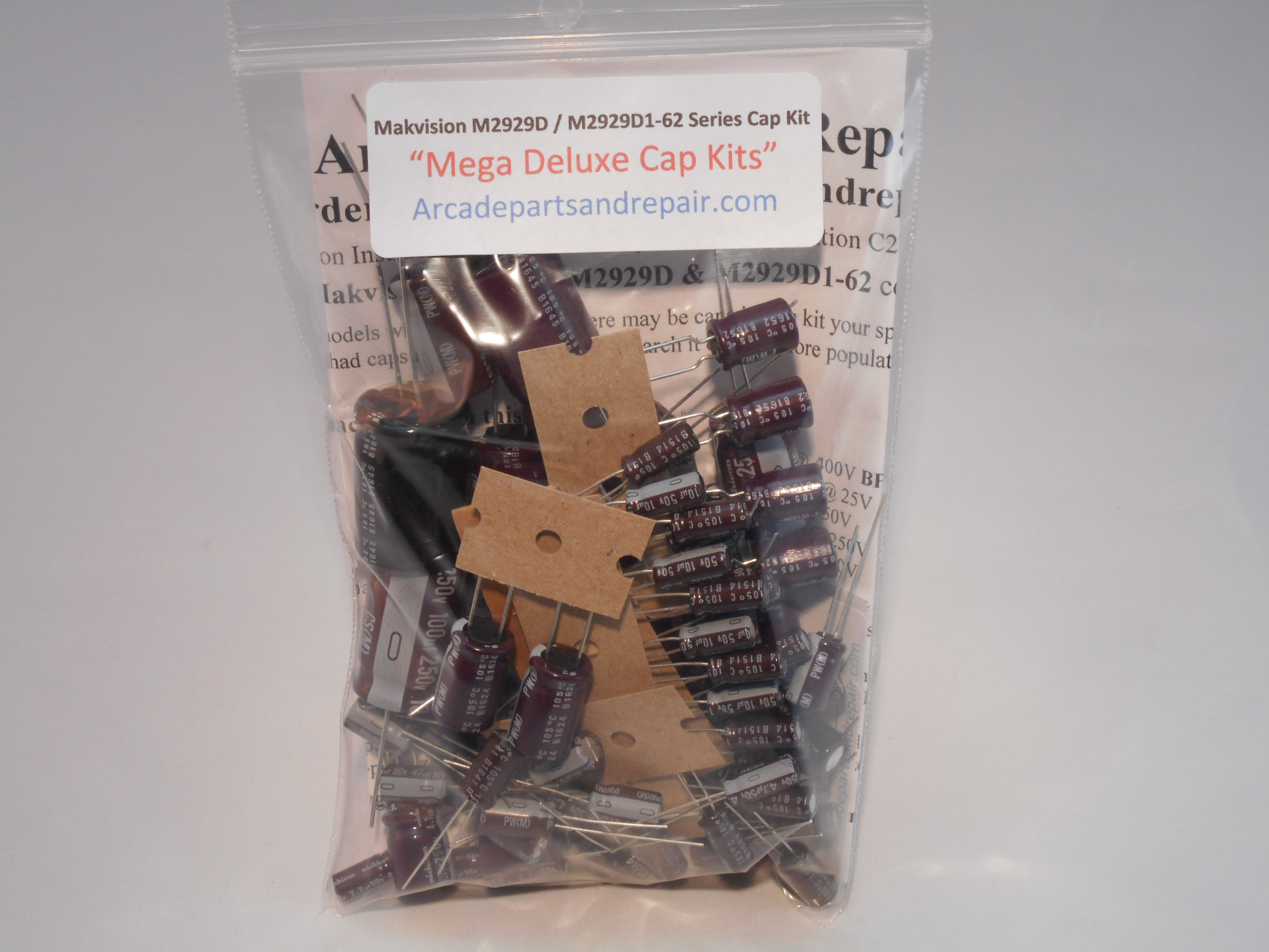 Makvision / Wei-Ya M2929D & M2929D1-62 Monitor Cap Kit 105C Nichicon