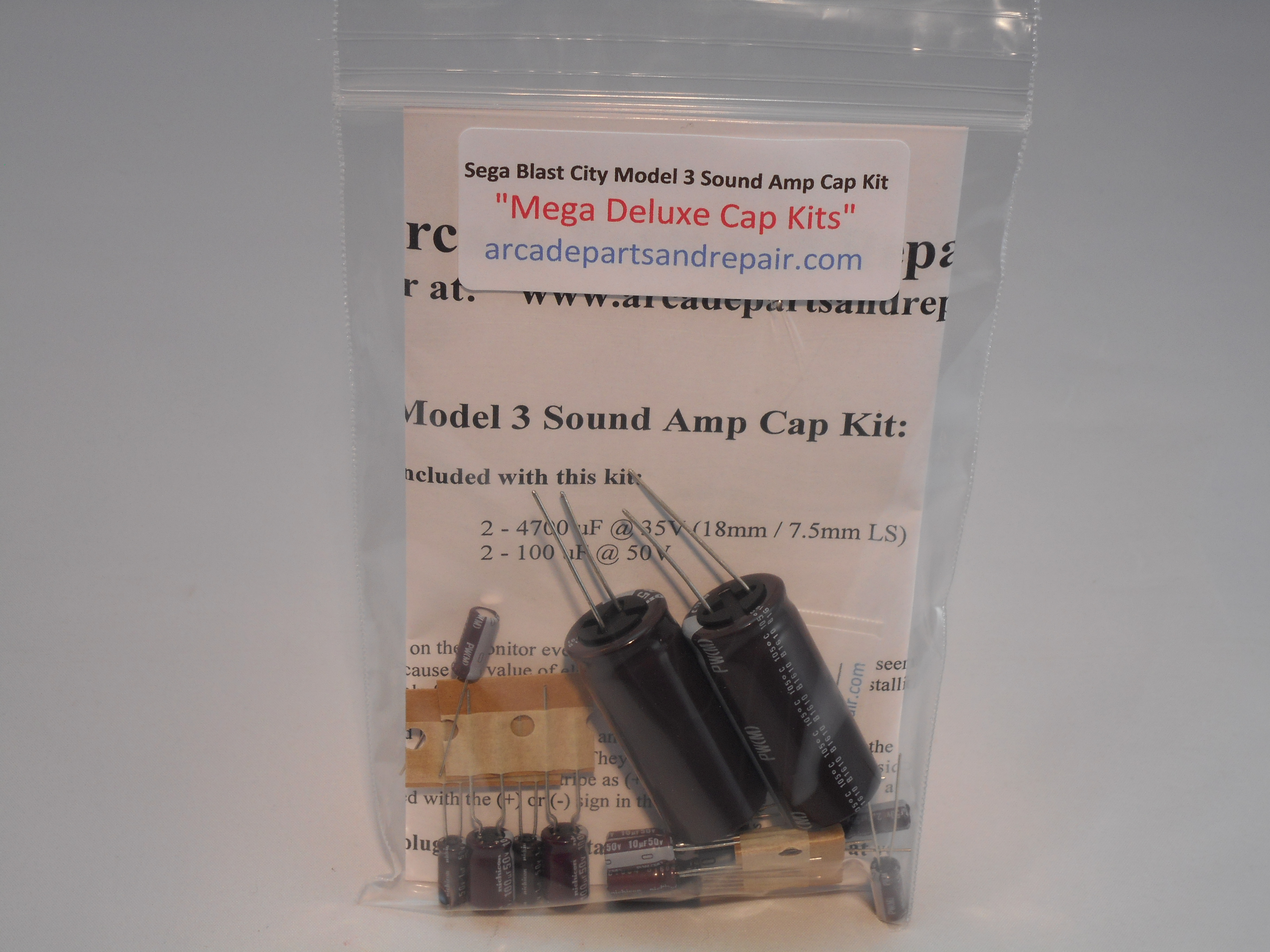 Sega Blast City Model 3 Sound AMP PCB Cap Kit 105C Nichicon