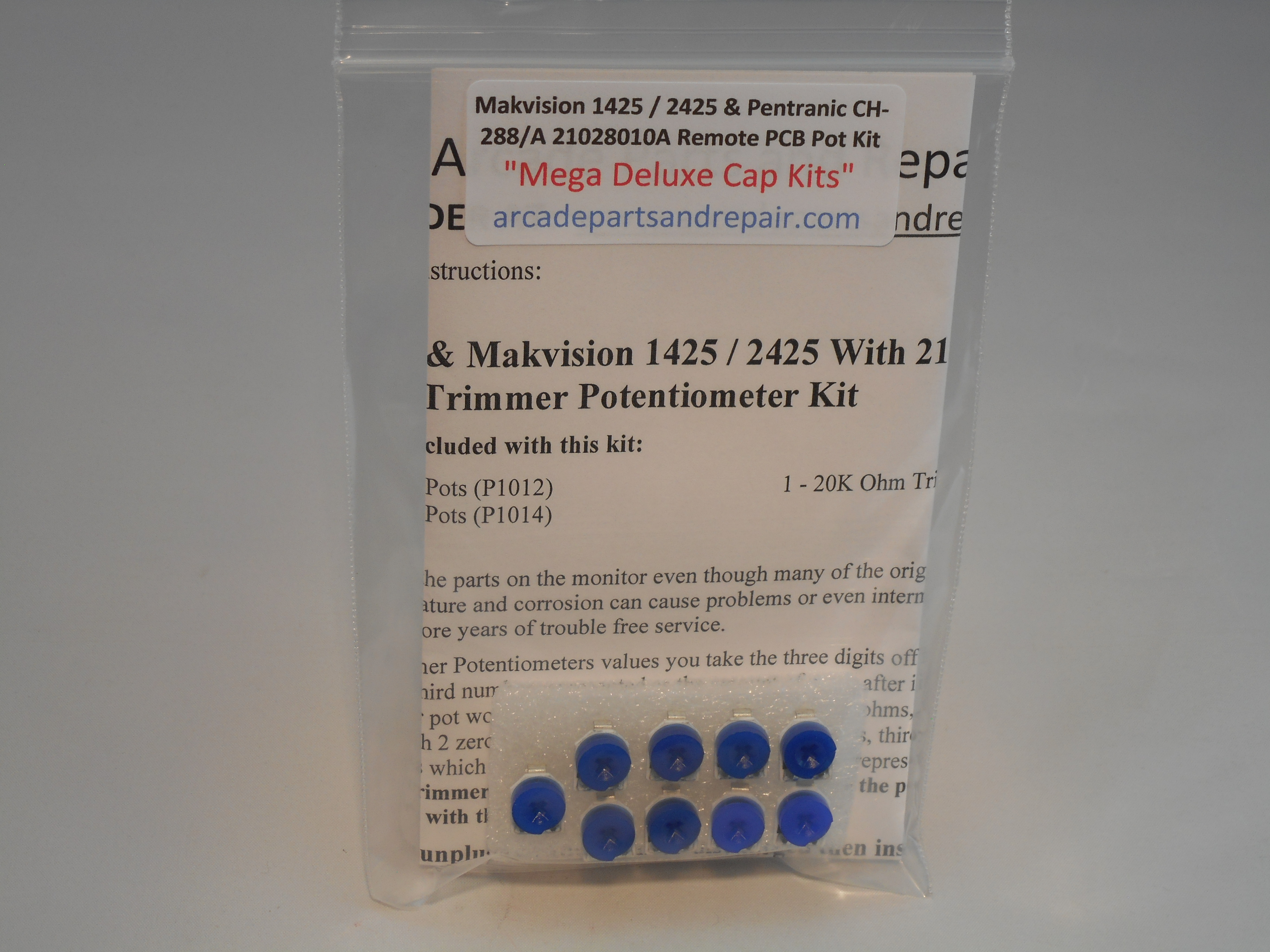 Pentranic / Makvision 21028010A Remote Adjustment PCB Trimmer Pot Kit