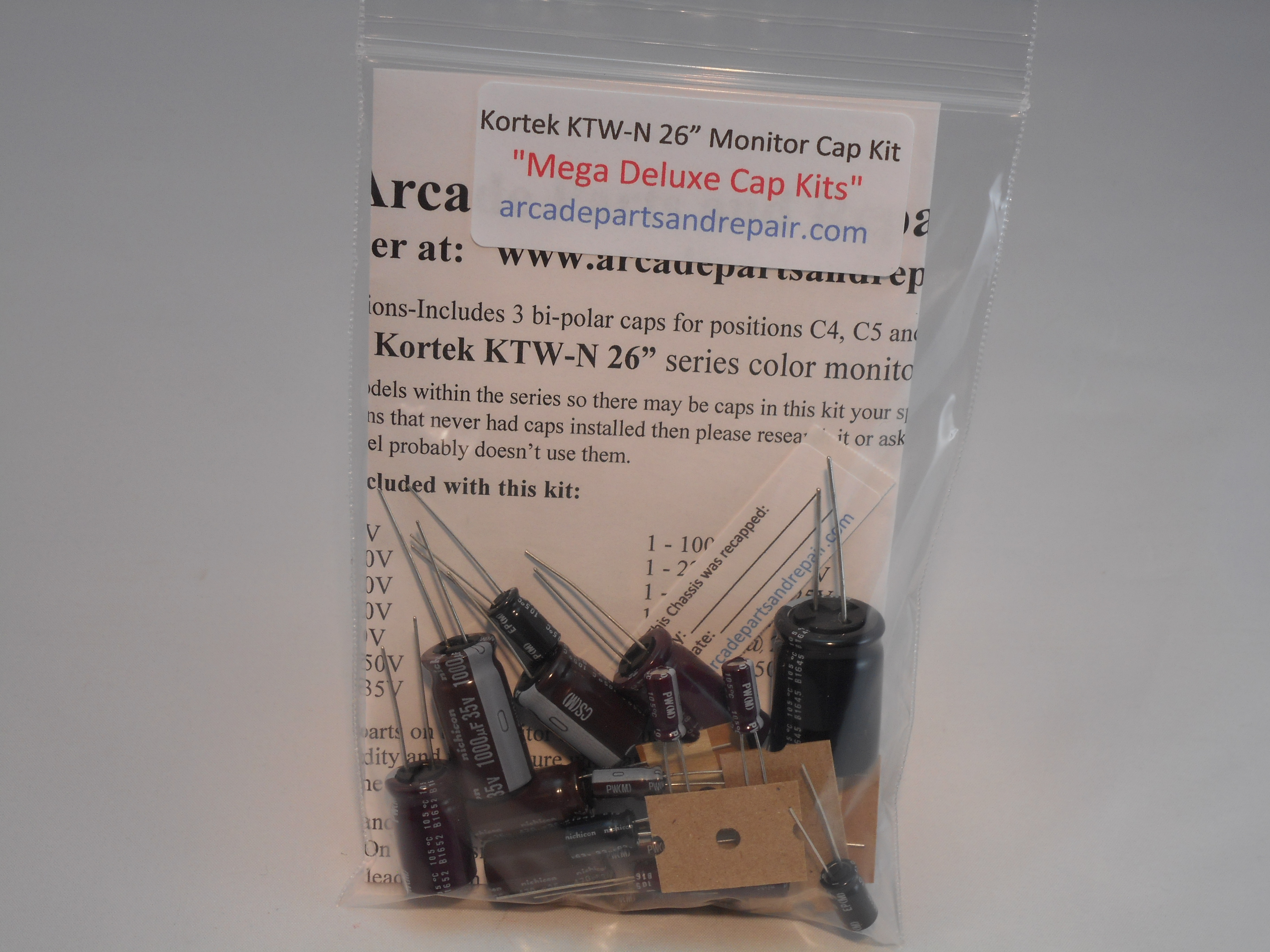 Kortek KTW-N 26" Monitor Cap Kit 105C Nichicon