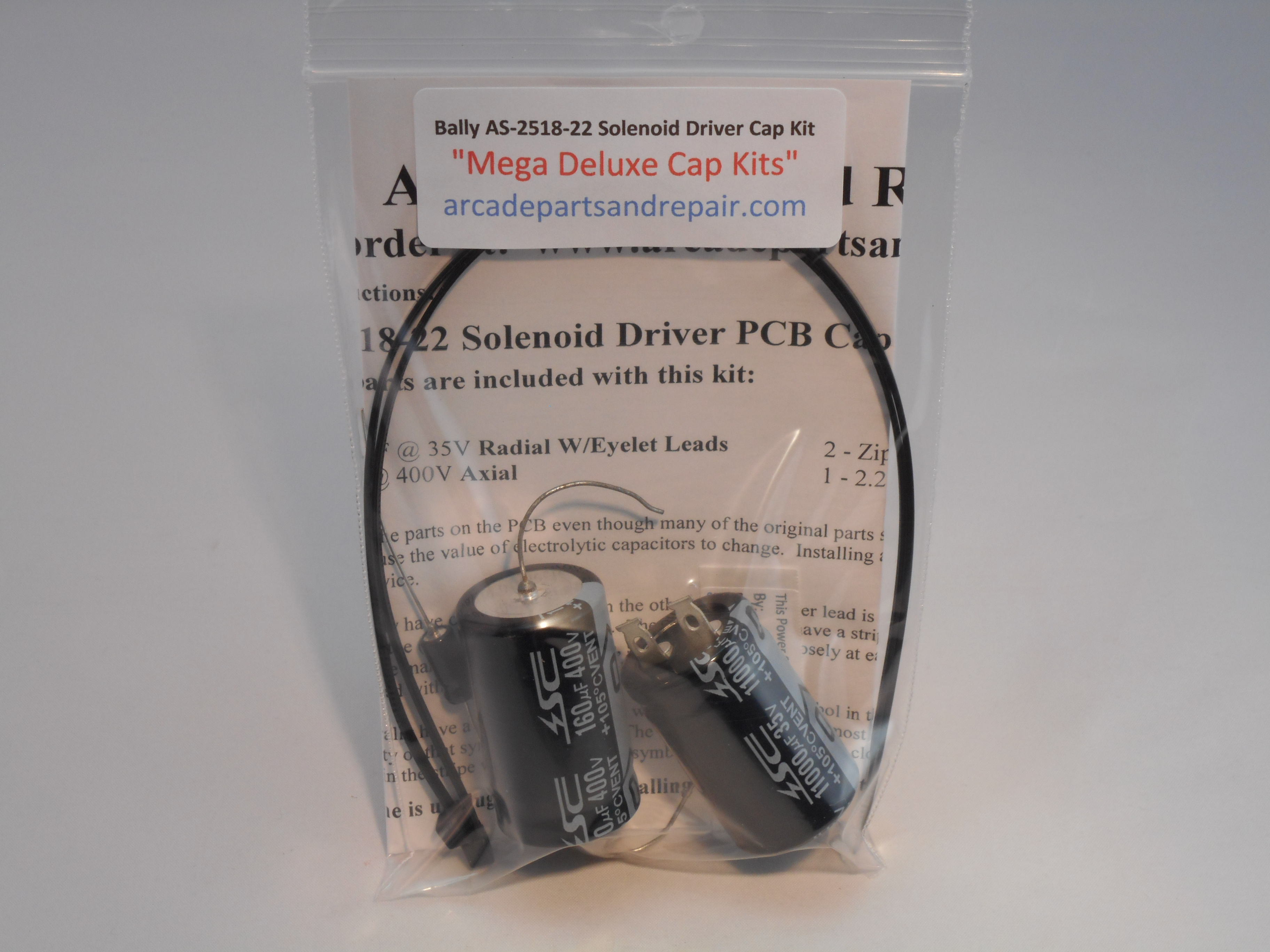 Bally AS-2518-22 Solenoid Driver PCB 105C Cap Kit