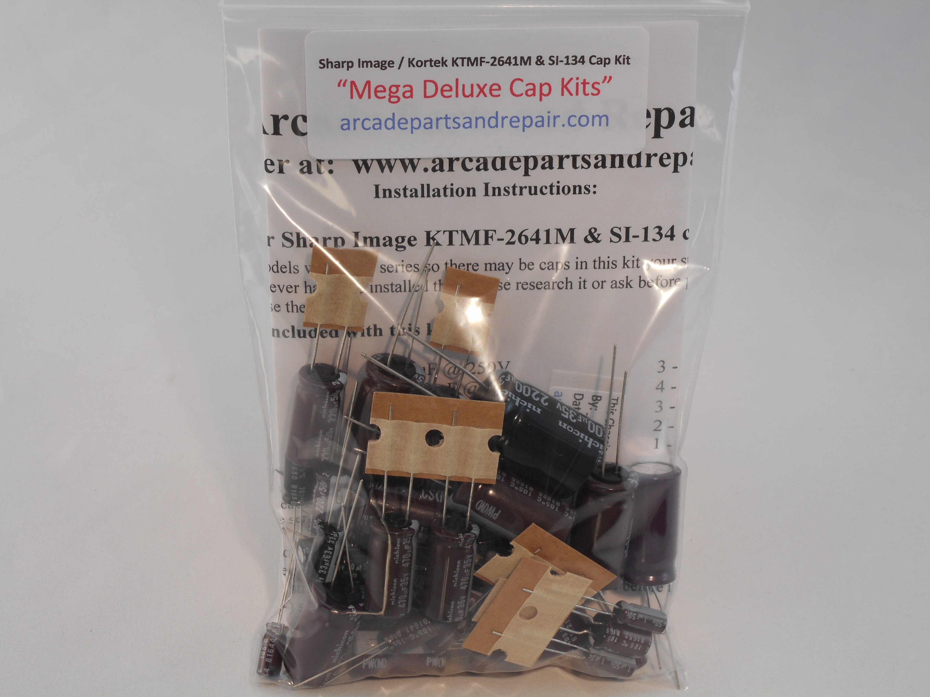 Sharp Image SI-134 / Kortek KTMF-2641M Monitor Cap Kit 105C Nichicon