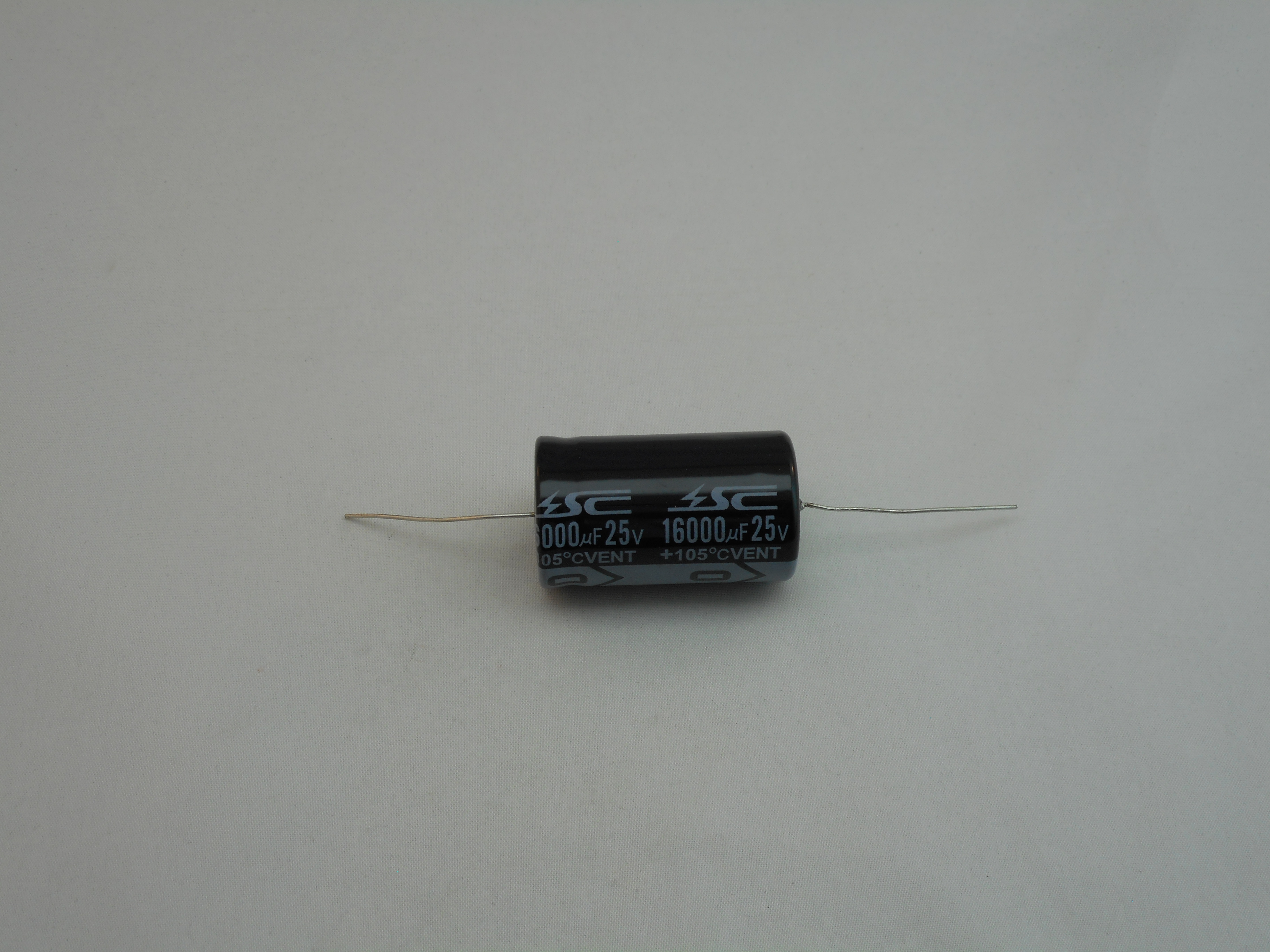 16,000uF 25V Axial Capacitor 105C