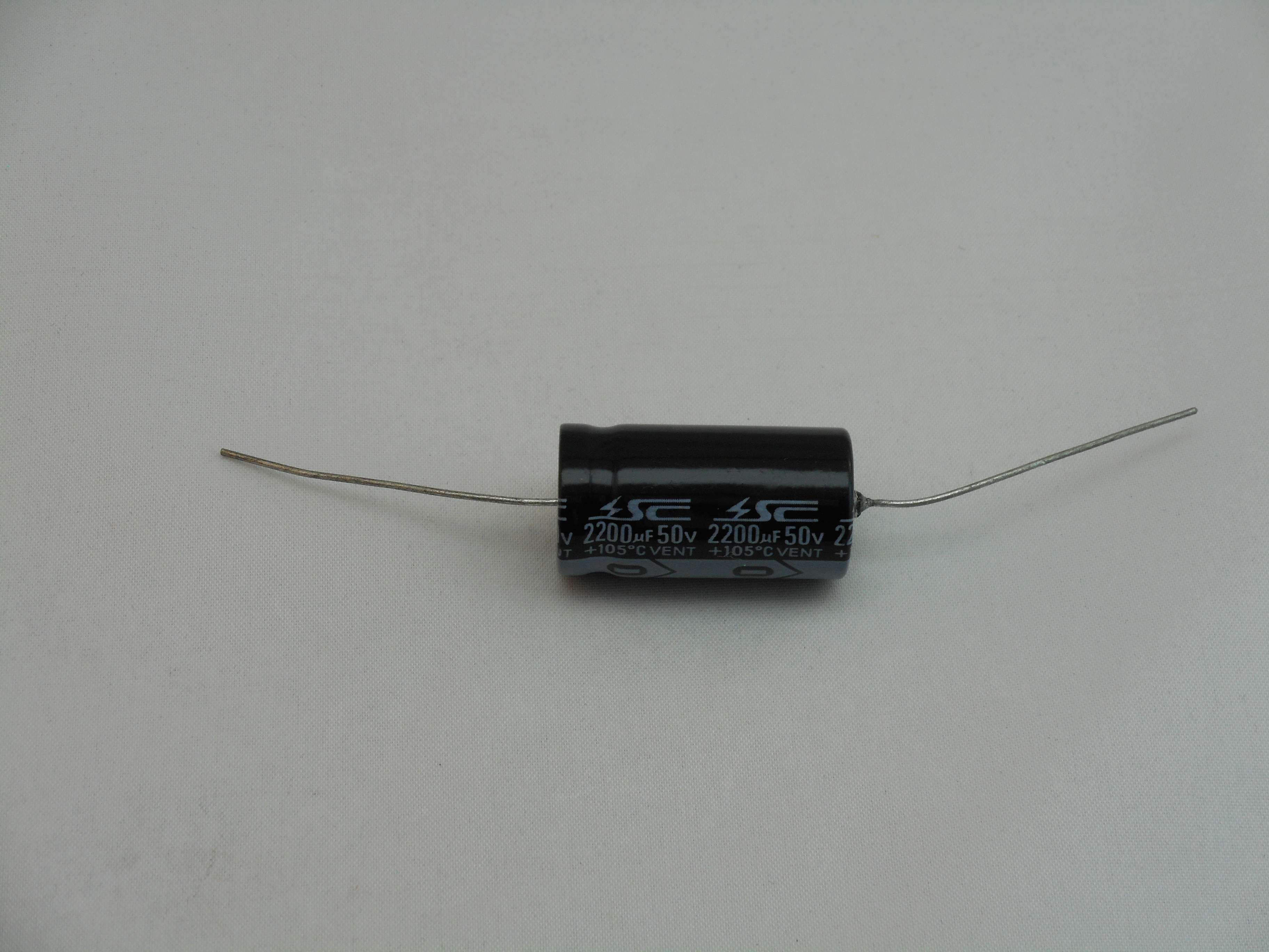 2200uF 50V Axial Capacitor 105C