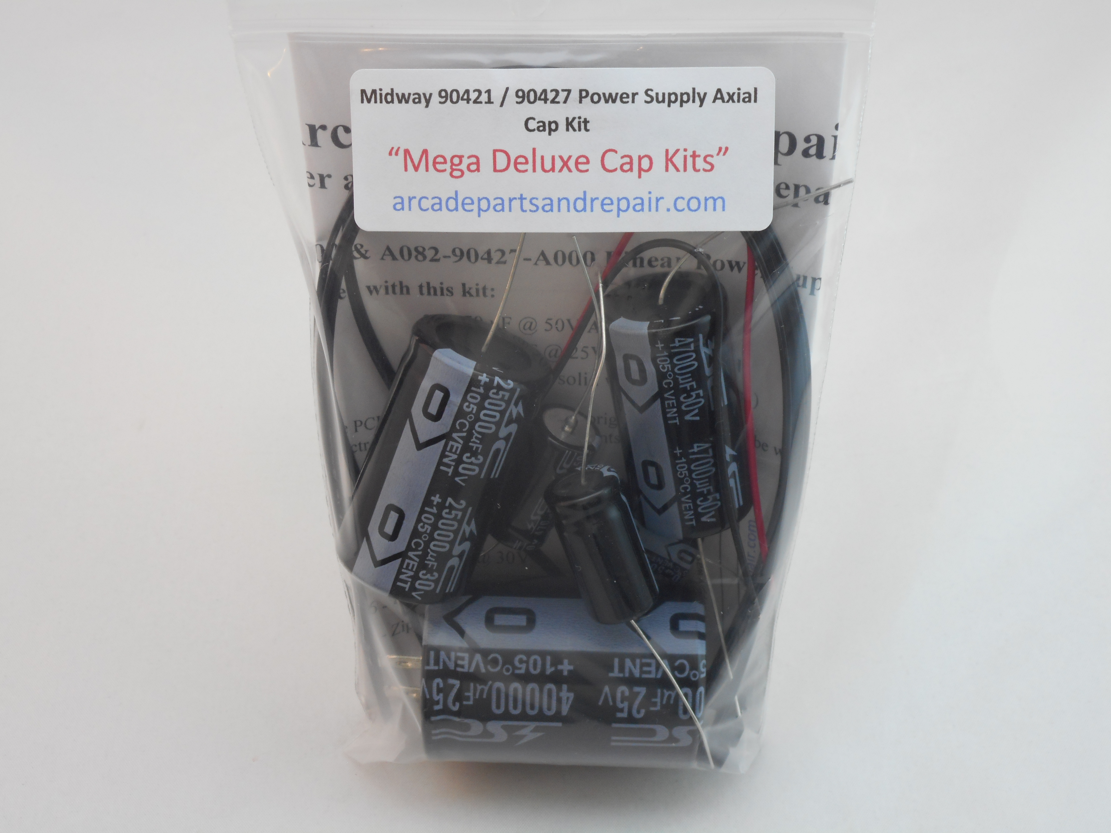 Midway 90421 / 90427 Power Supply 105C Axial Cap Kit