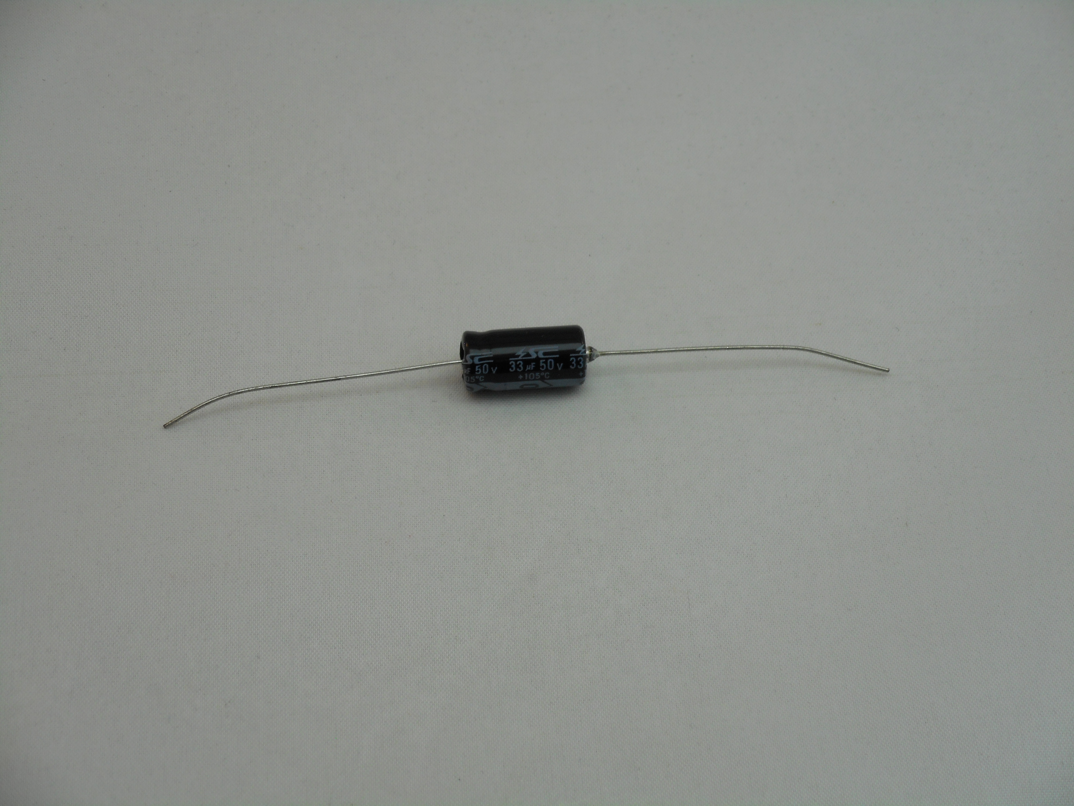 33uF 50V Axial Capacitor 105C