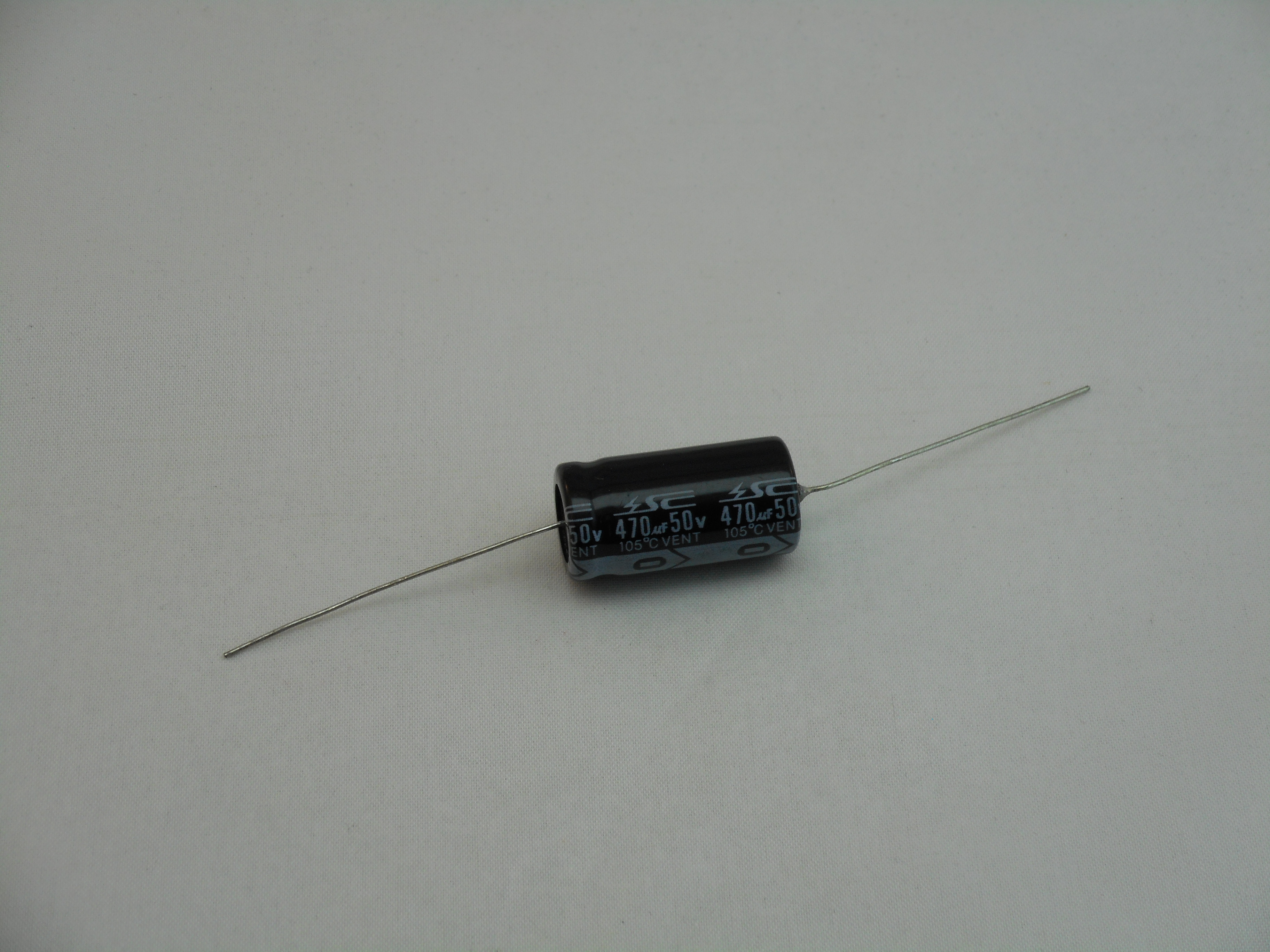 470uF 50V Axial Capacitor 105C