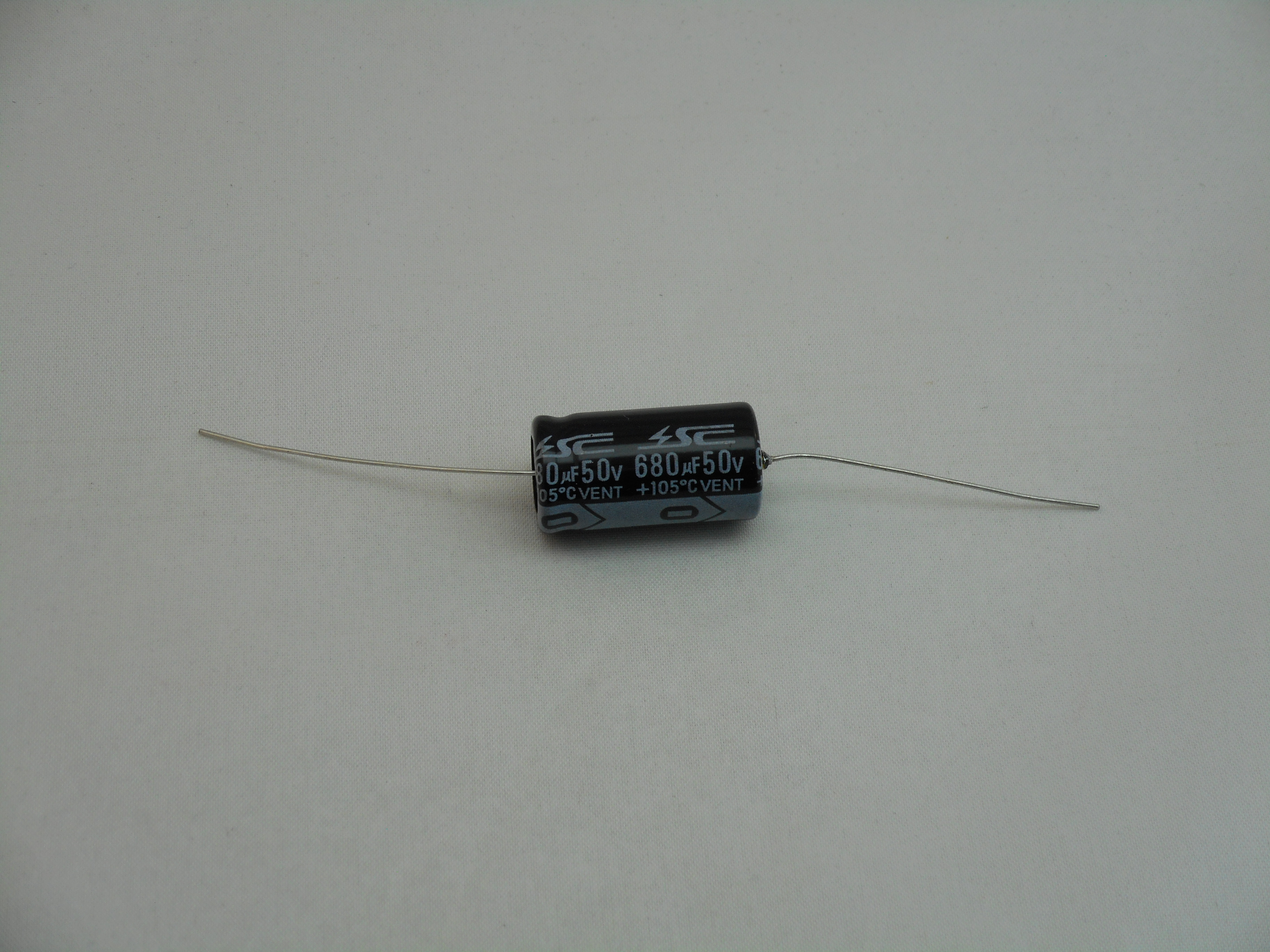 680uF 50V Axial Capacitor 105C