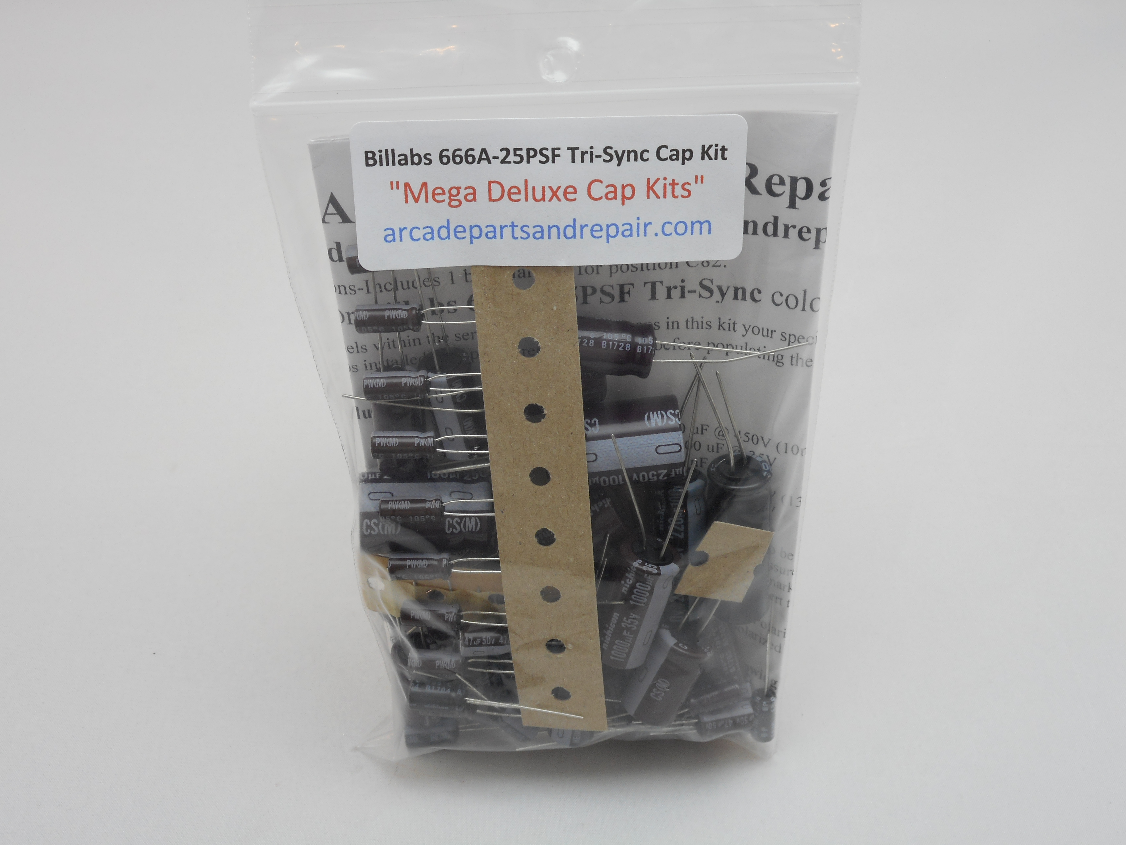 Billabs 666A-25PSF Tri-Sync Monitor Cap Kit 105C Nichicon