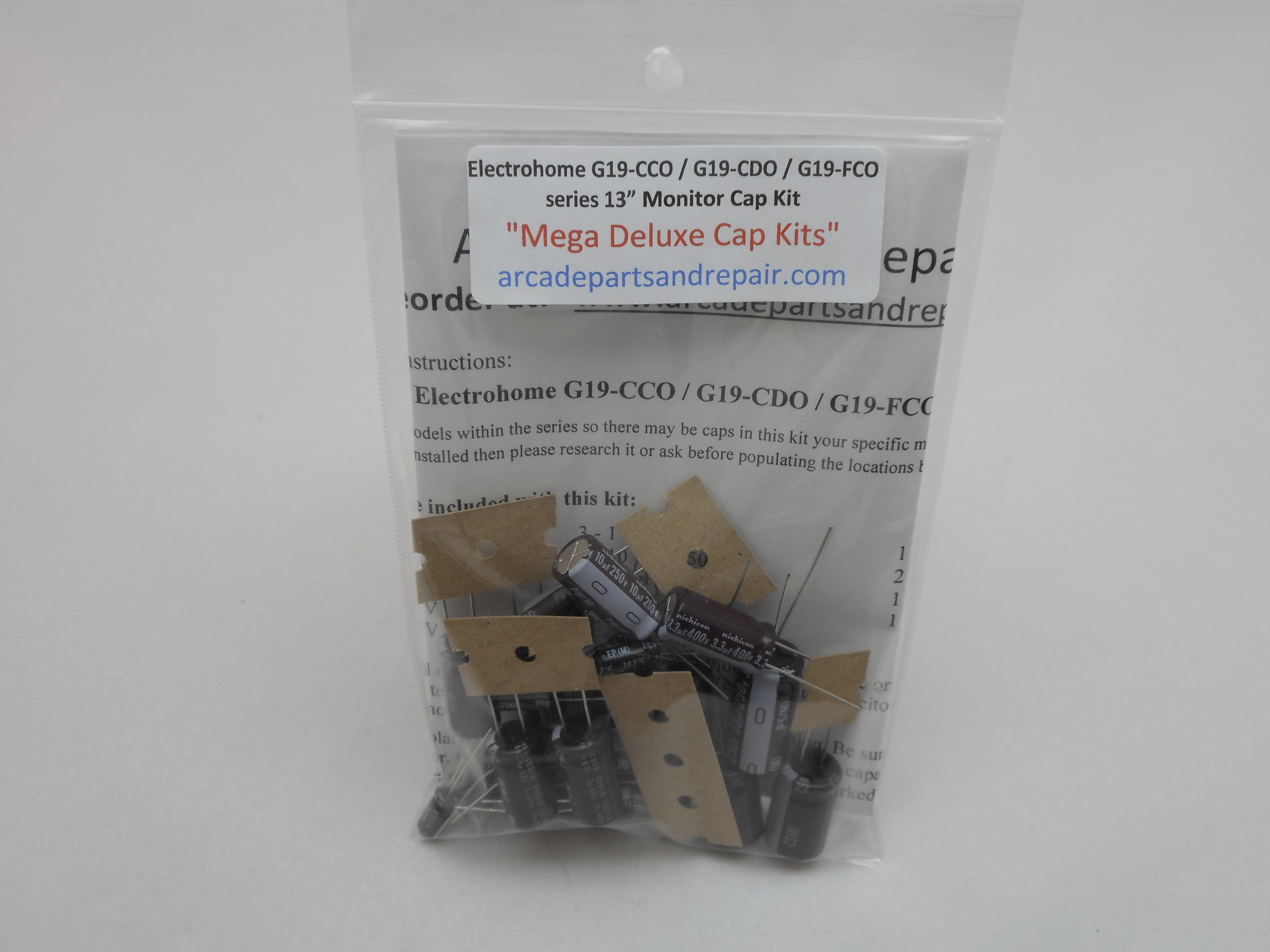 Electrohome G19-CCO / G19-CDO / G19-FCO Monitor Cap Kit 105C Nichicon