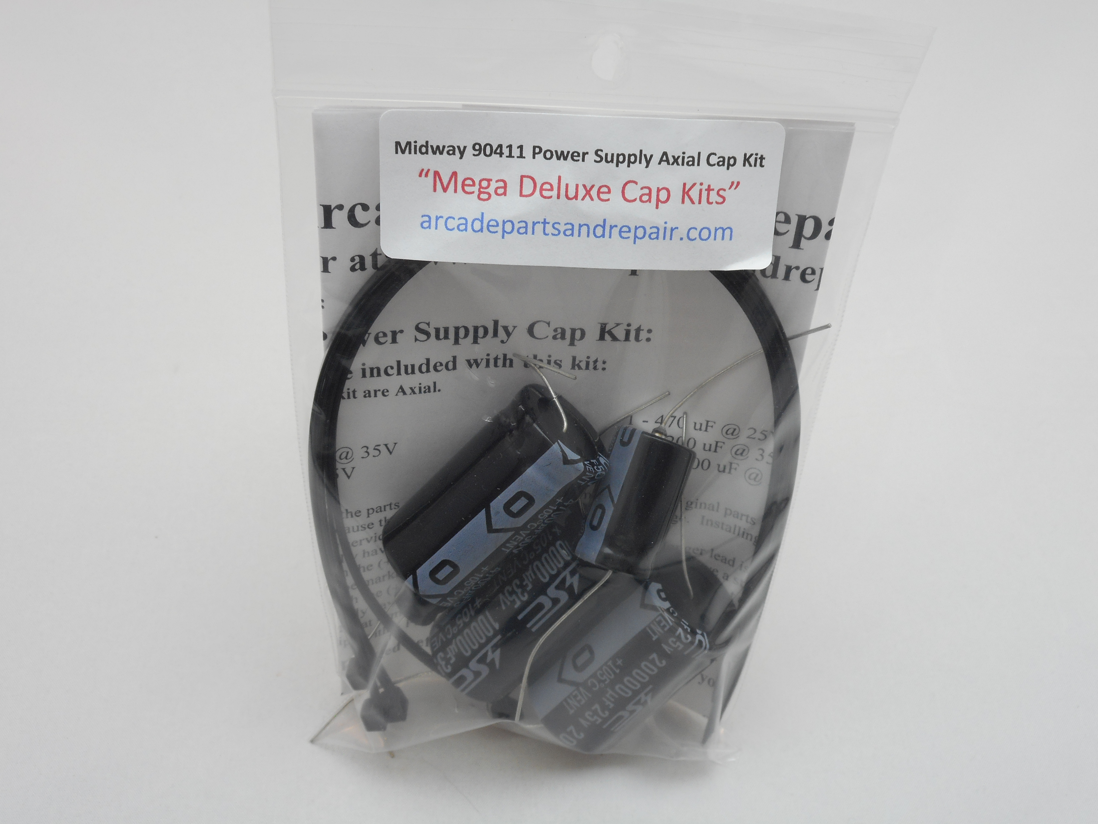 Midway 90411 Power Supply 105C Axial Cap Kit