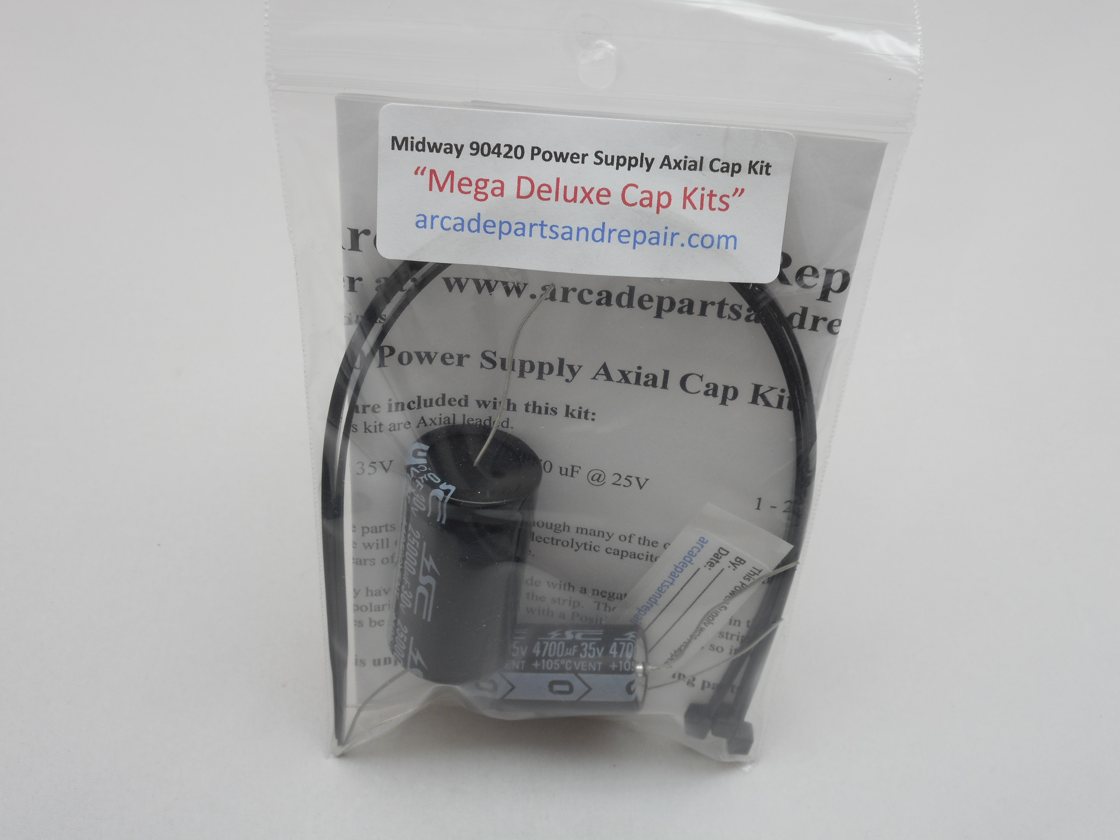 Midway 90420 Power Supply 105C Axial Cap Kit