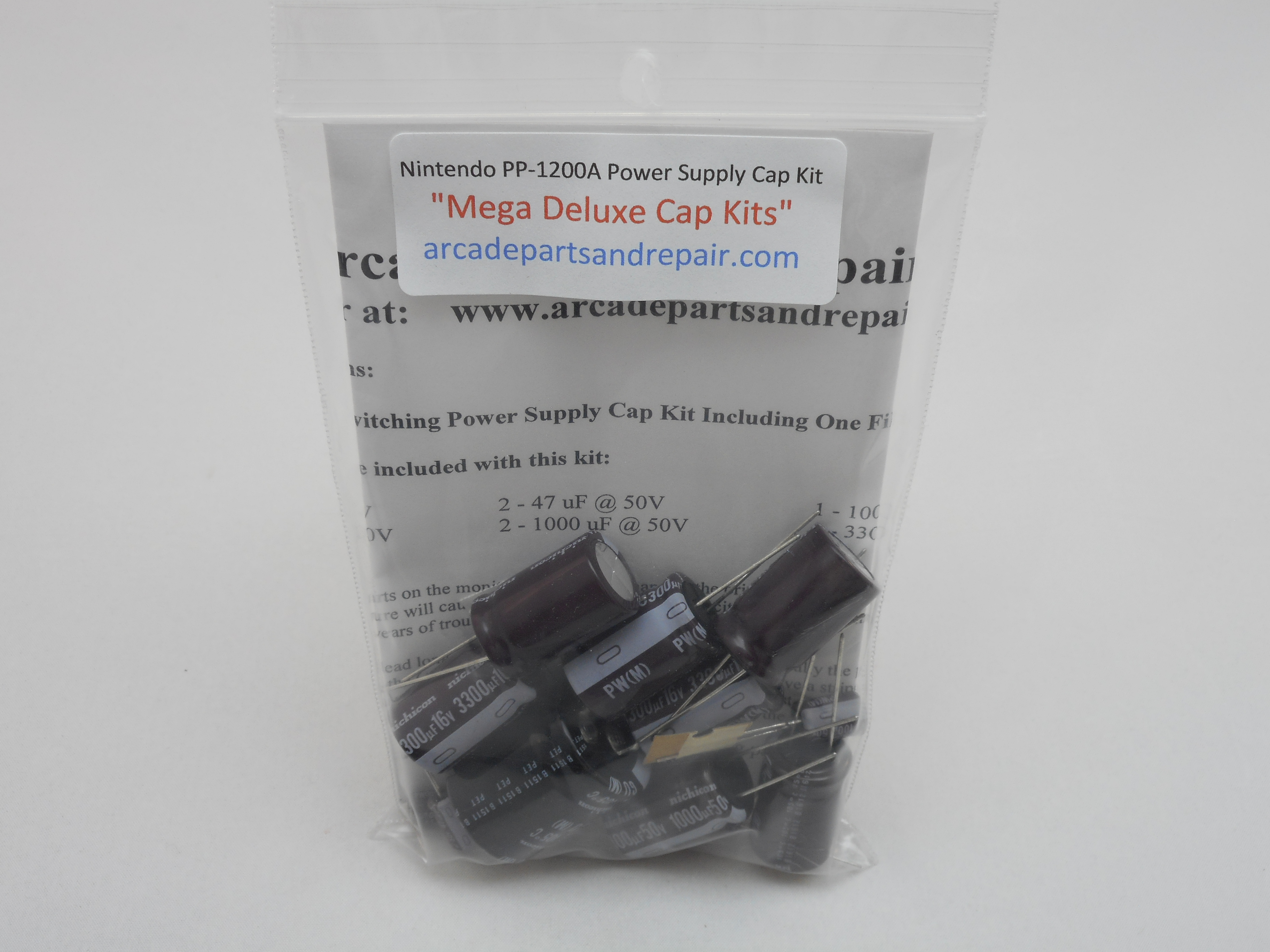 Nintendo PP-1200A Power Supply Cap Kit Including The Filter Cap 105C Nichicon