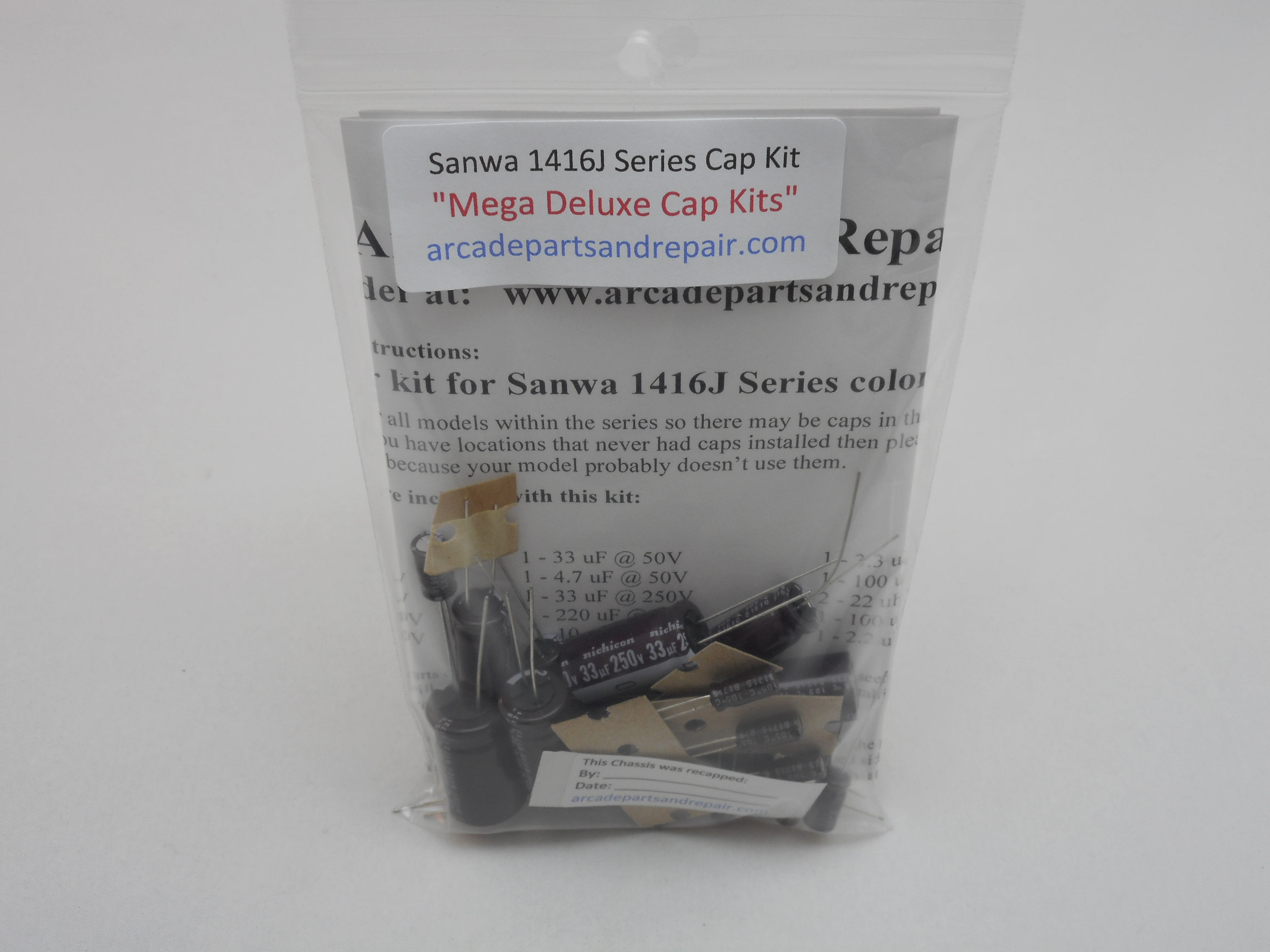 Sanwa 1416J Monitor Cap Kit 105C Nichicon