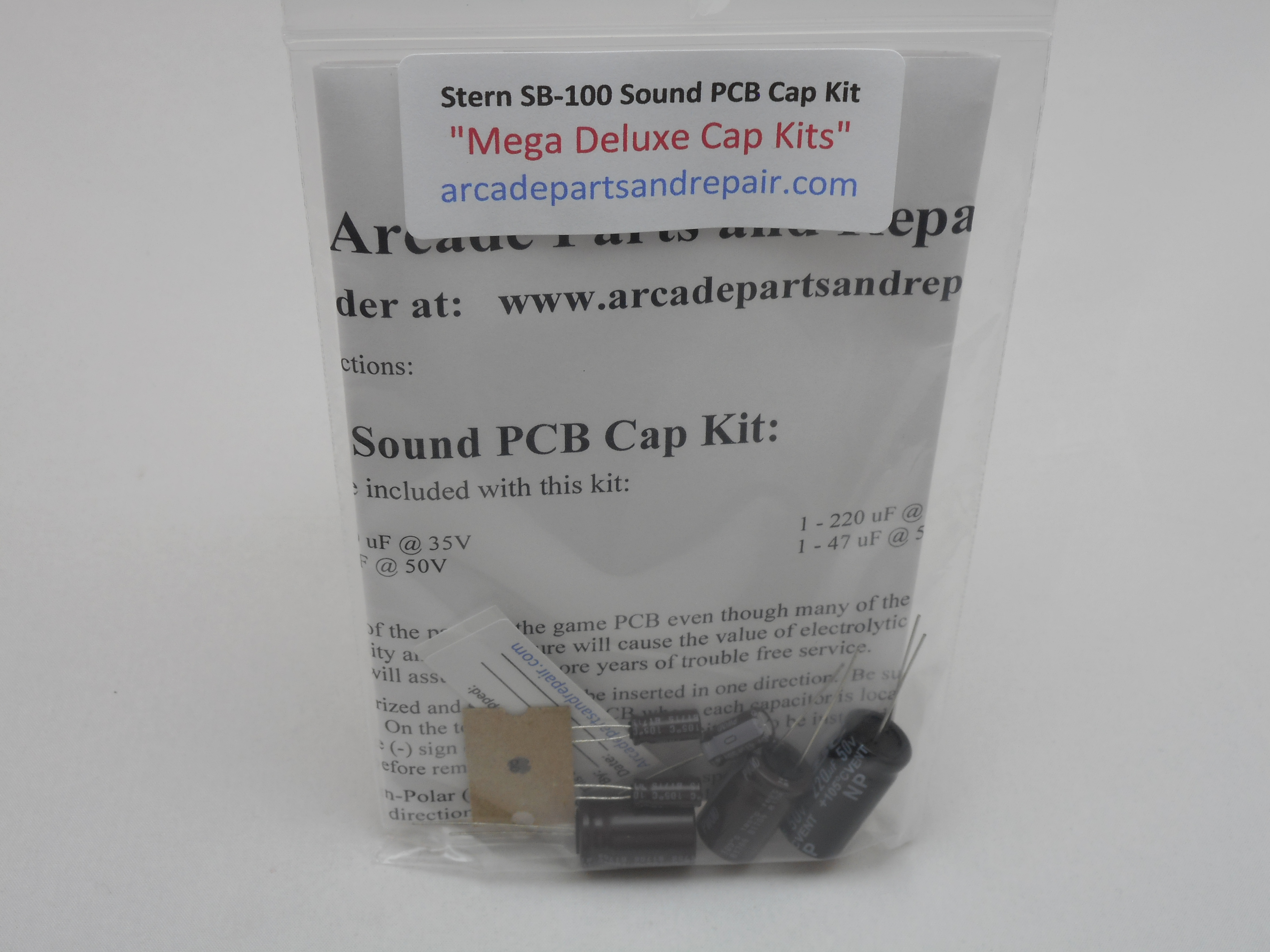 Stern SB-100 Sound PCB 105C Cap Kit