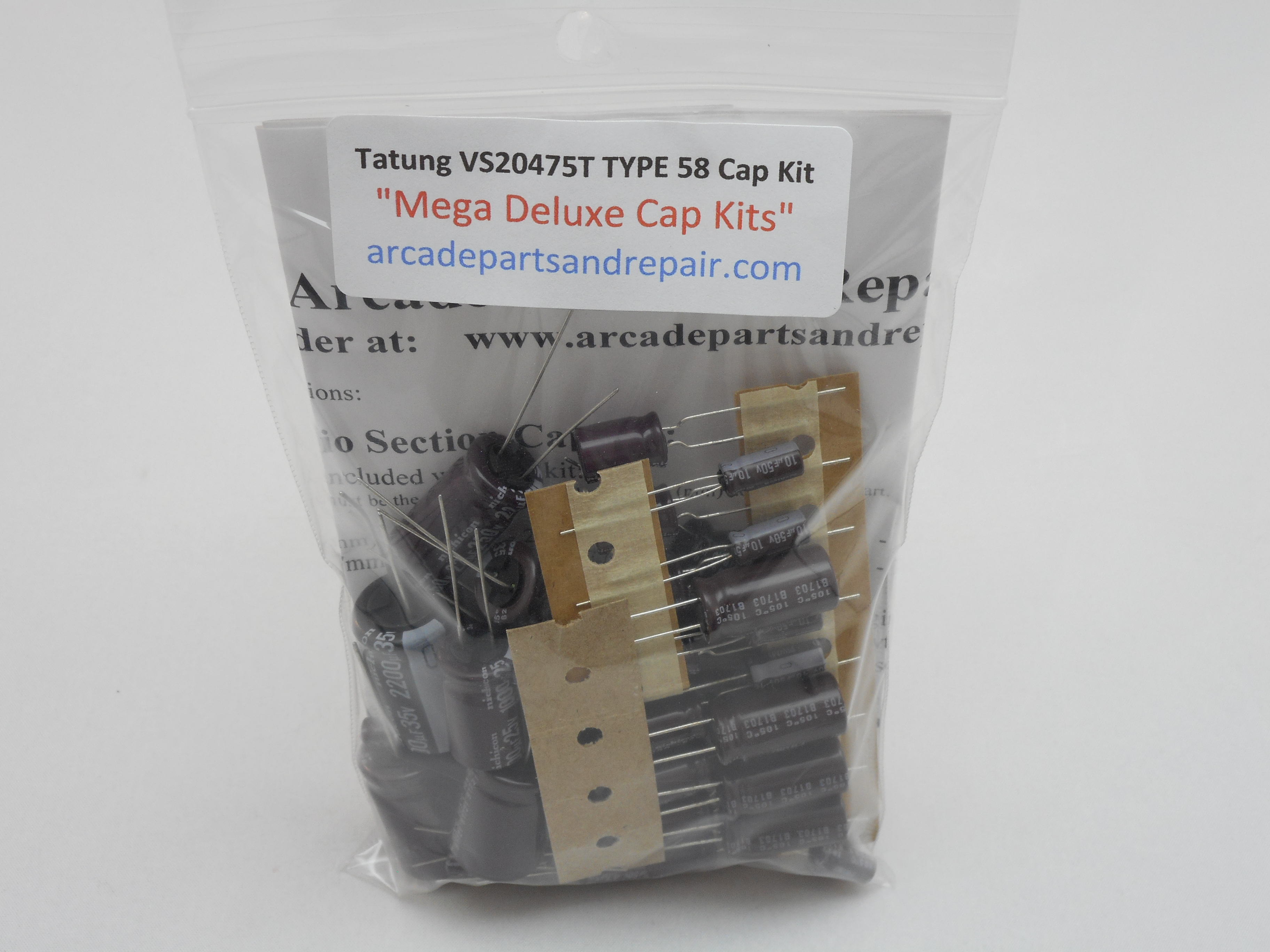 Tatung VT-2040B Type 58 Monitor Cap Kit 105C Nichicon