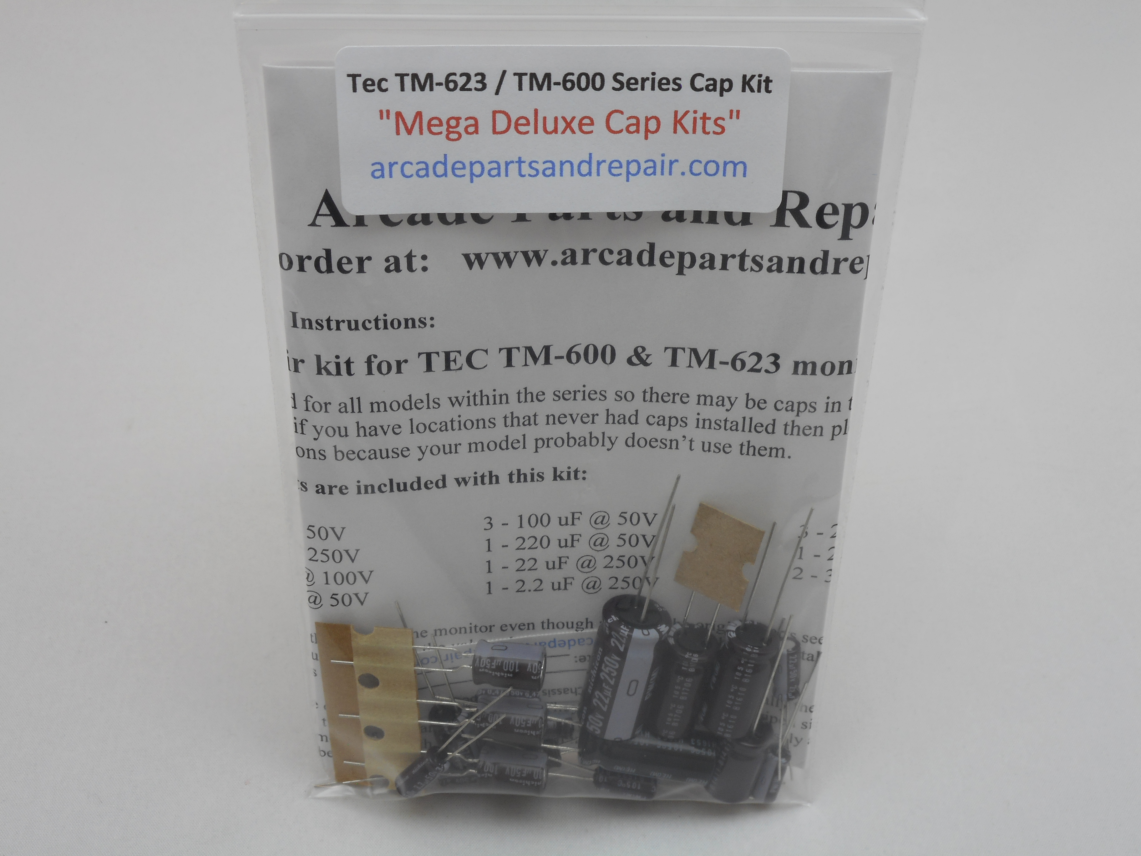 TEC TM-600 / TM-623 Monitor Cap Kit 105C Nichicon