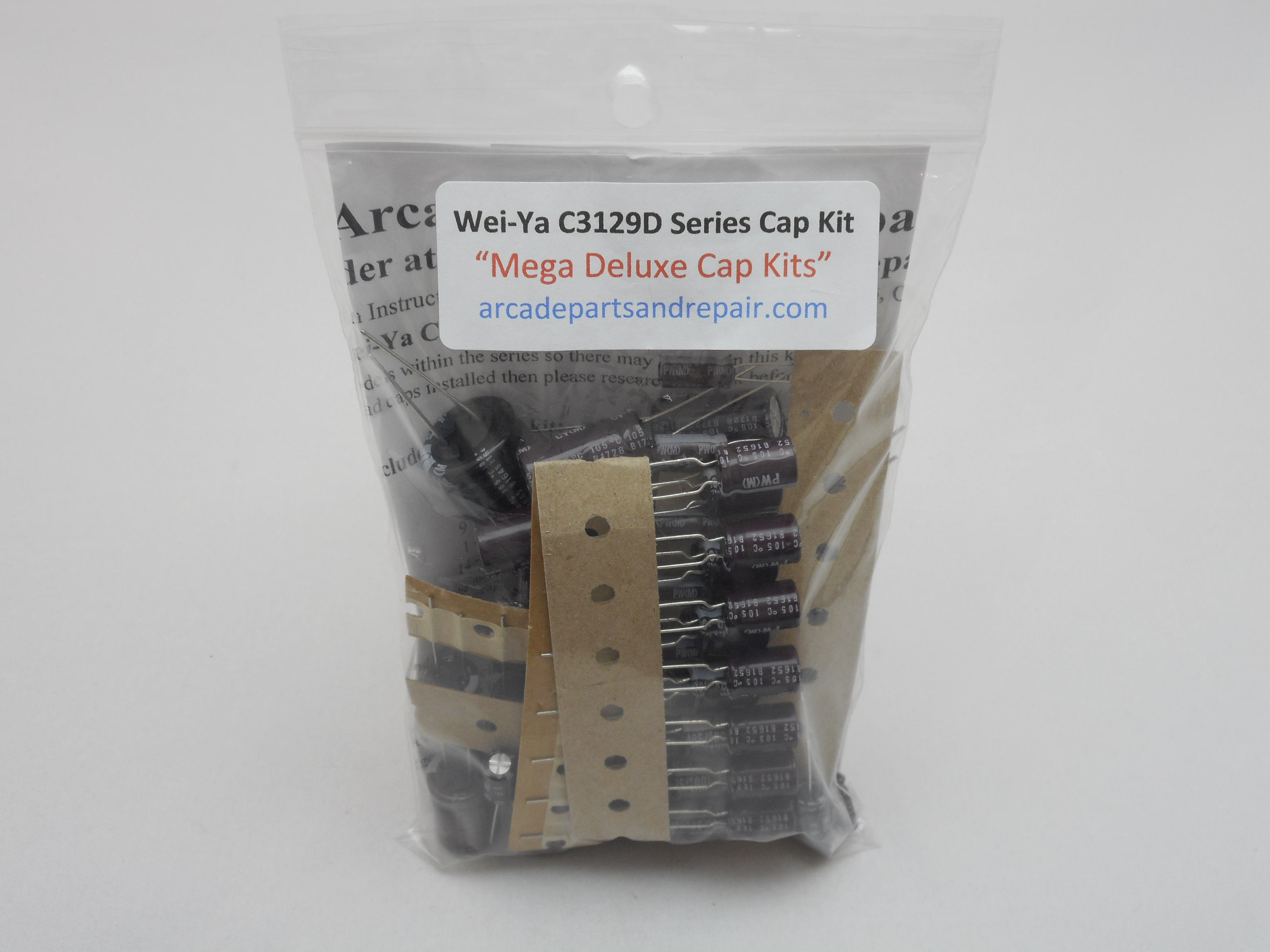Wei-Ya 3129D Rev. 1 Arcade Monitor Cap Kit 105C Nichicon