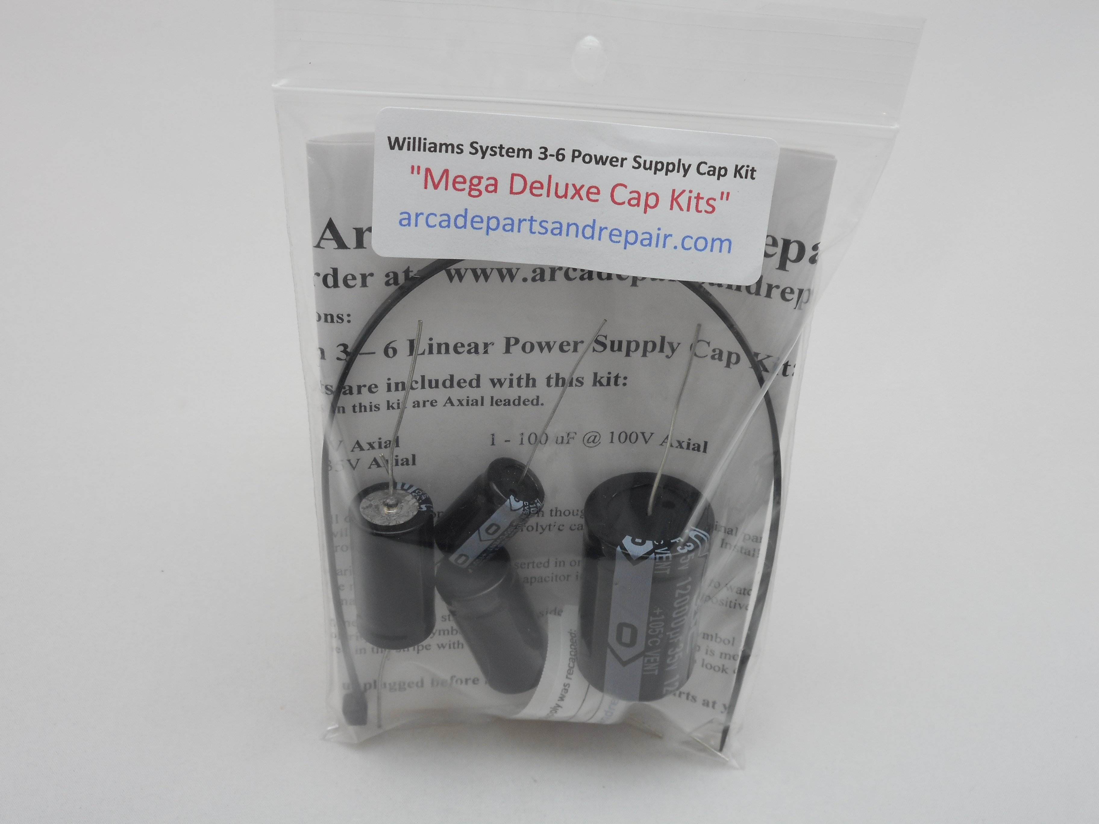 Williams System 3 - 6 Power Supply 105C Cap Kit