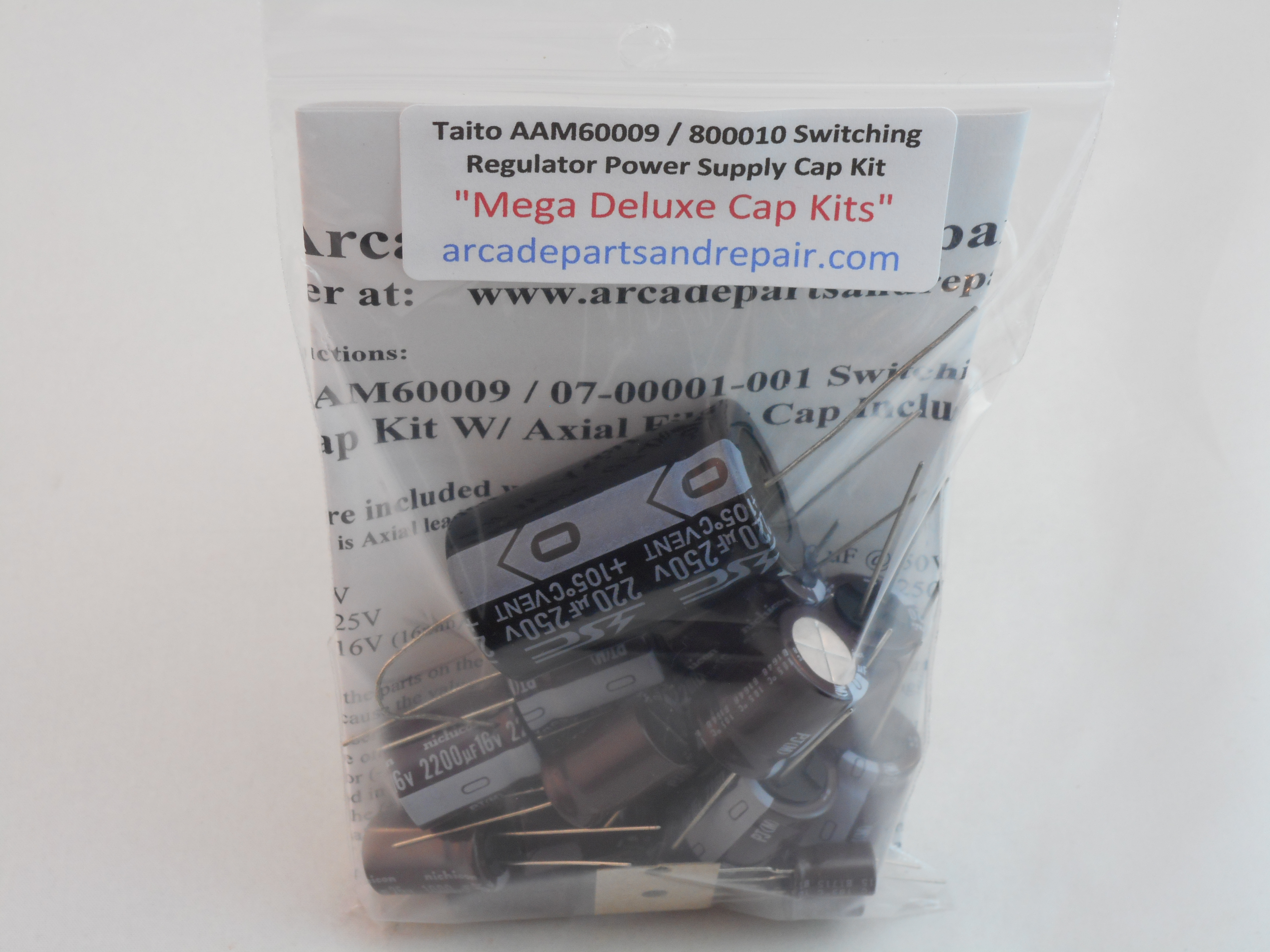 Taito AAM60009 / 800010 Switching Regulator Power Supply 105c Cap Kit Nichicon