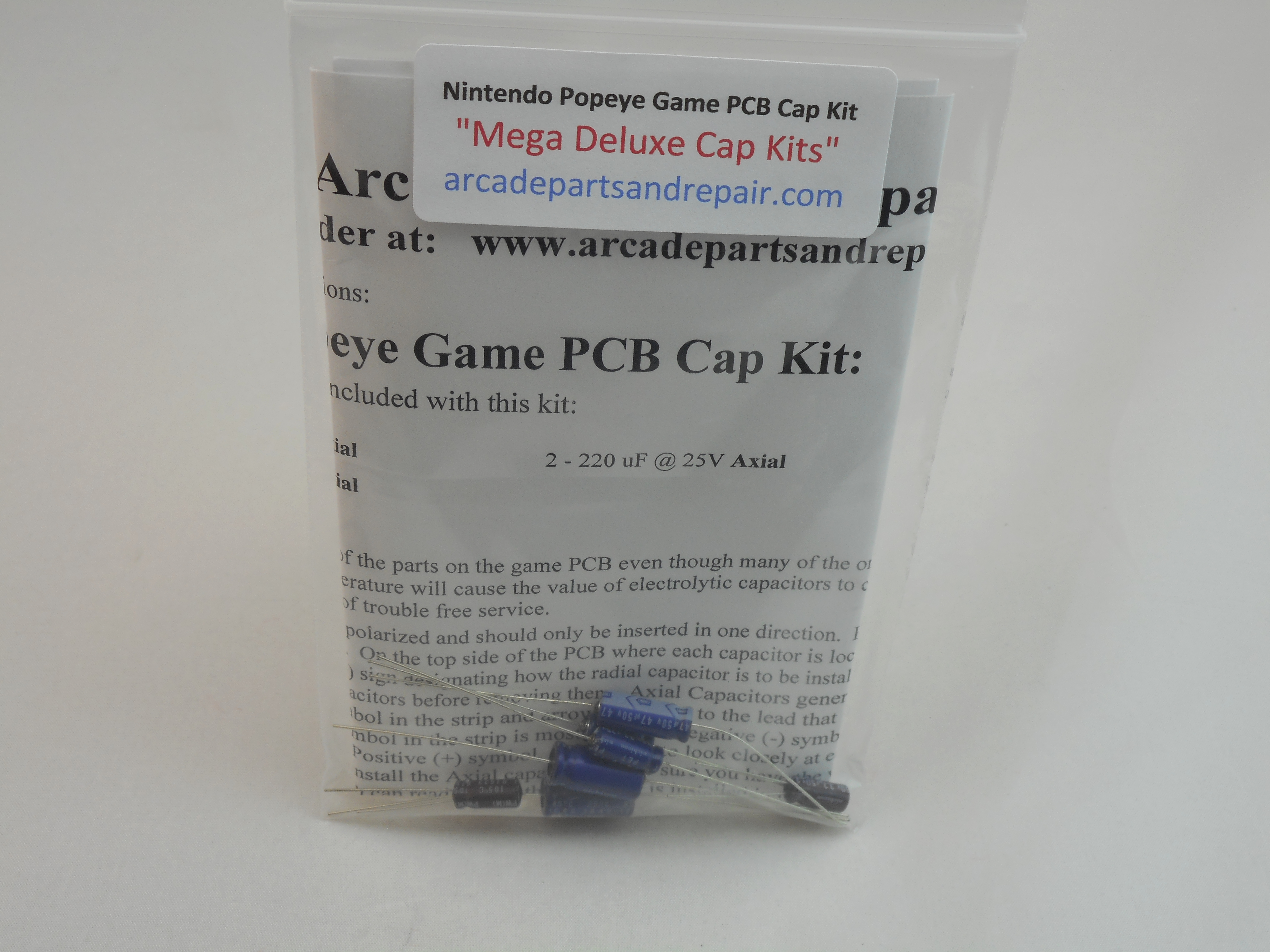 Nintendo Popeye Game PCB Cap Kit Nichicon