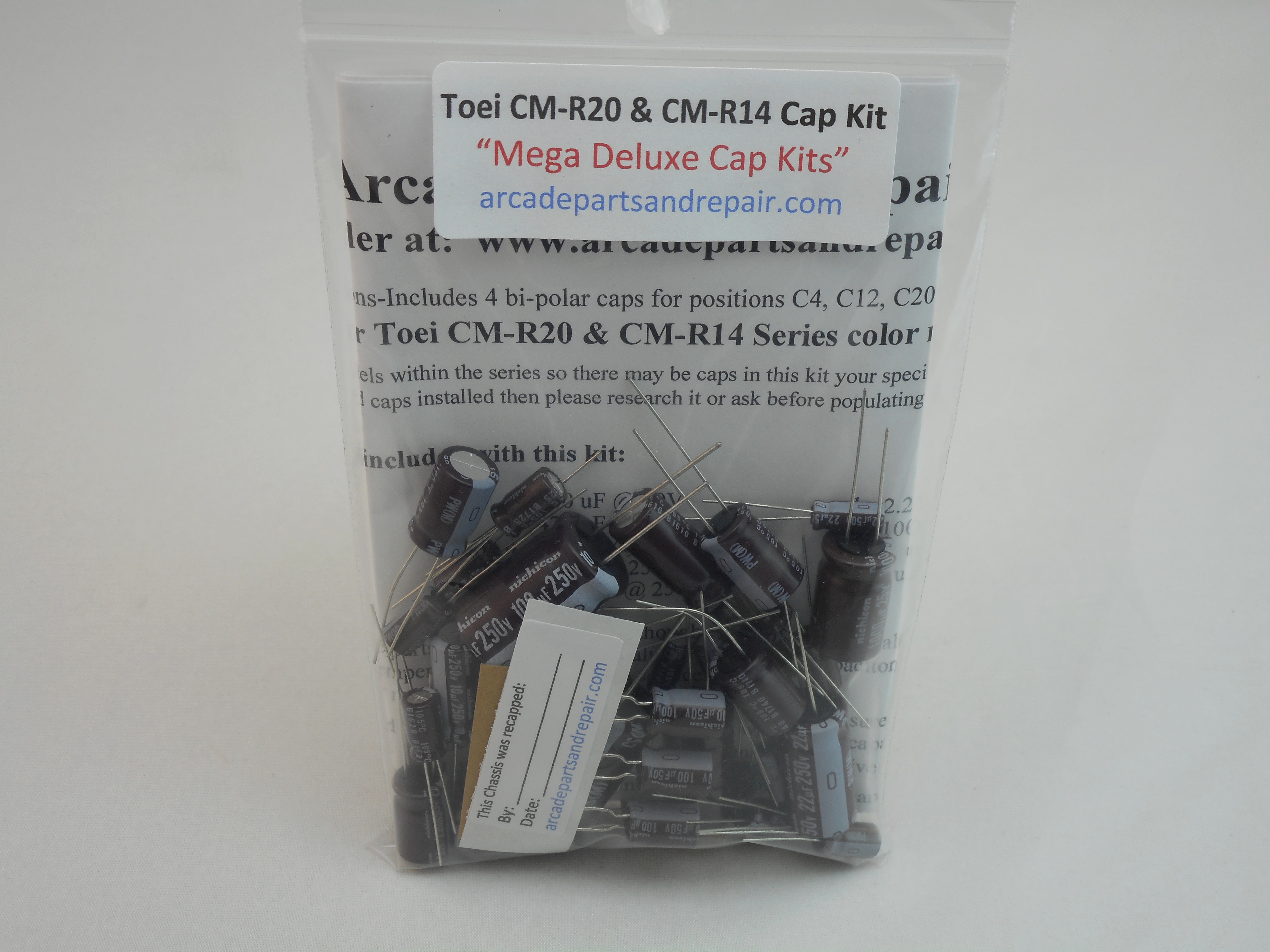 Toei CM-R20 & CM-R14 Monitor Cap Kit 105C Nichicon